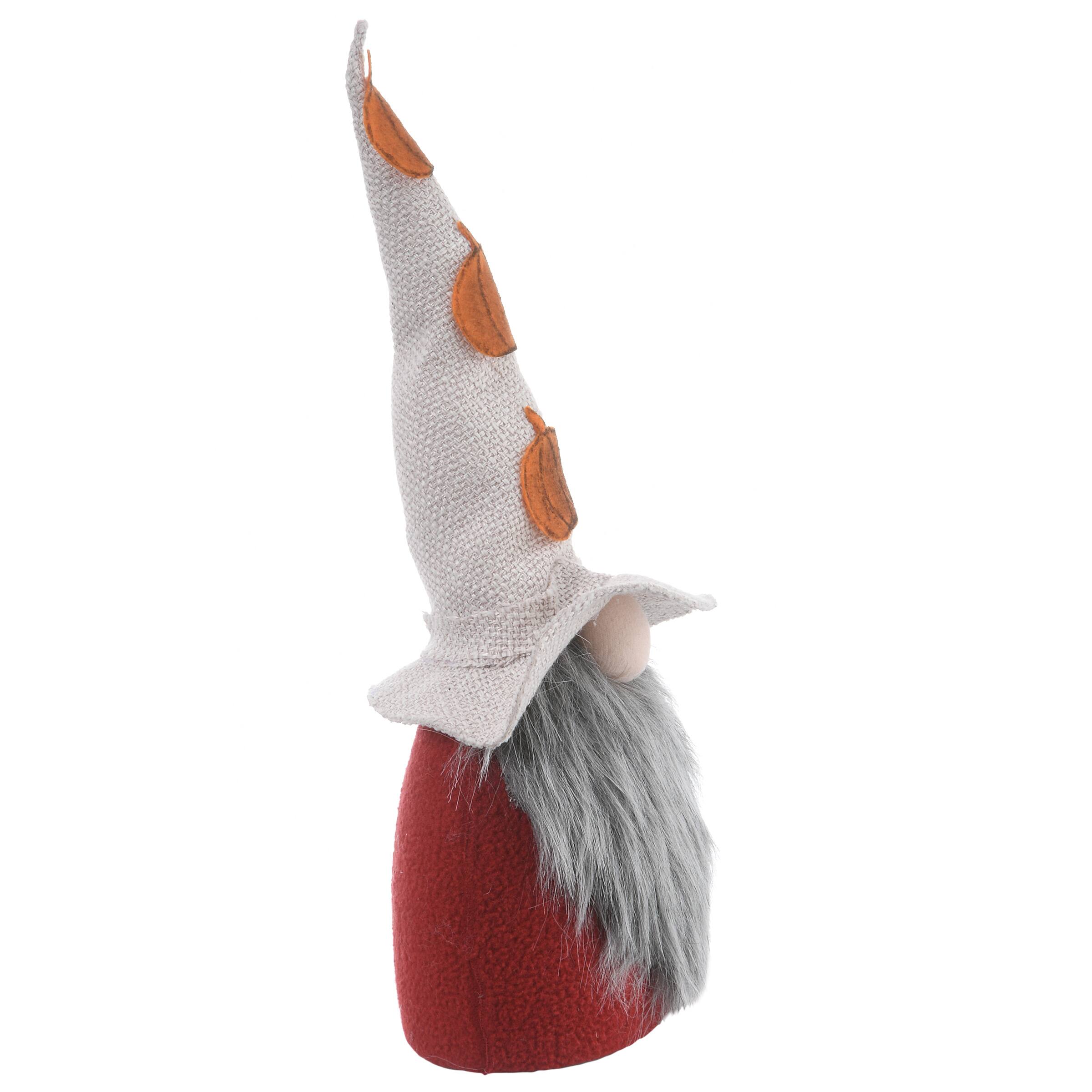 12&#x22; Halloween Gnomes in Pumpkin Hats, 2ct.