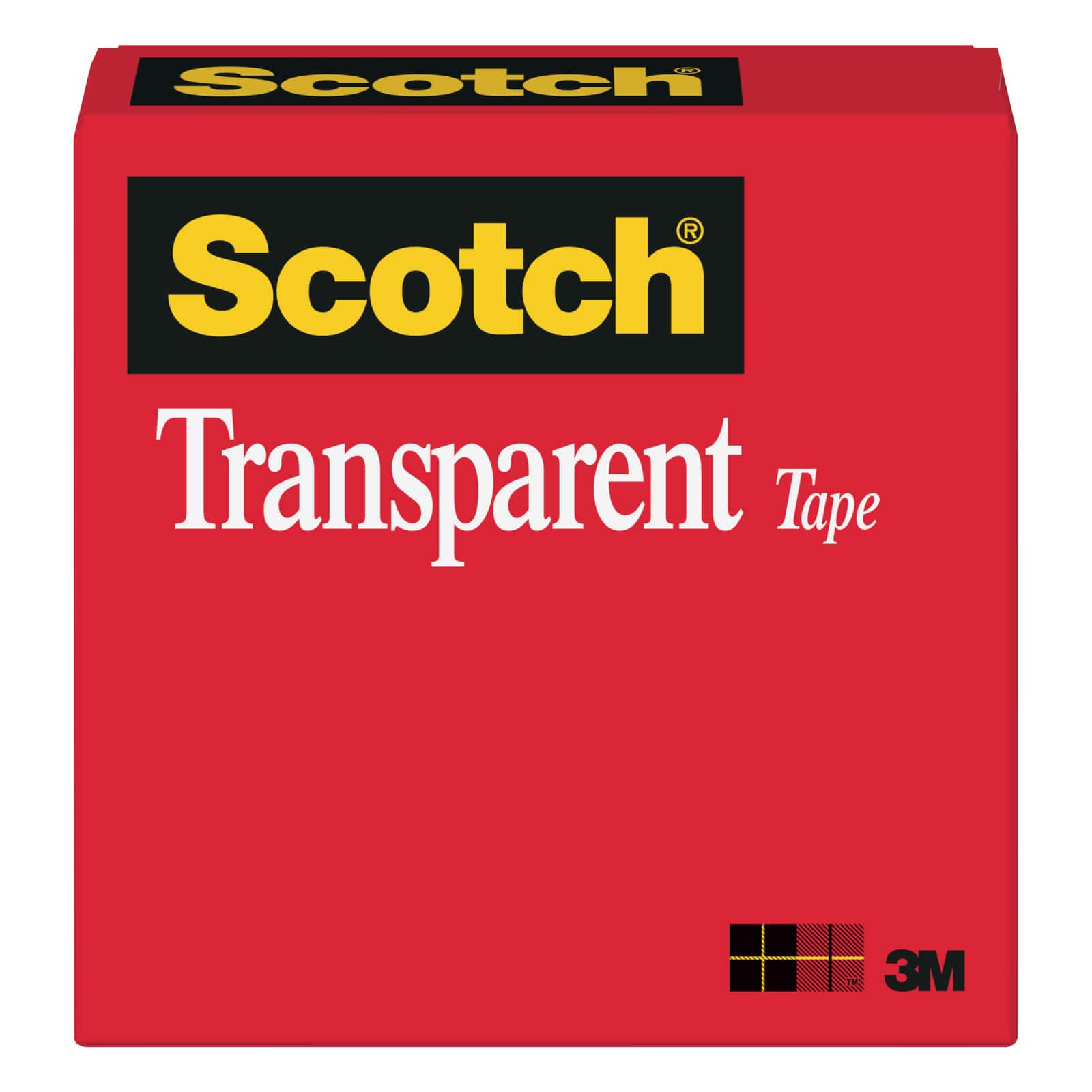 3M Scotch&#xAE; Transparent Cellophane Tape, 1&#x22; x 72yd.