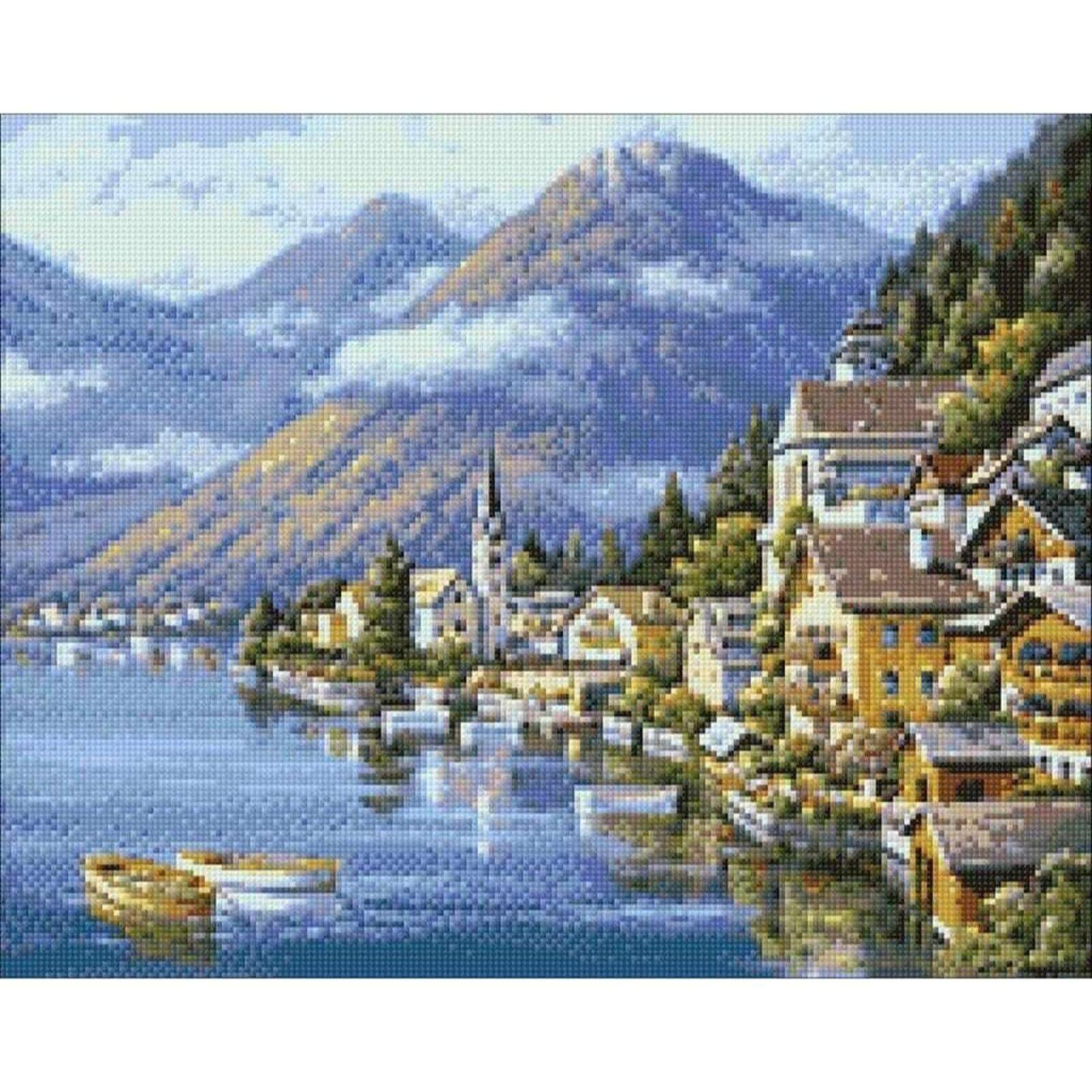 Wizardi Alpine Village Diamond Painting Kit