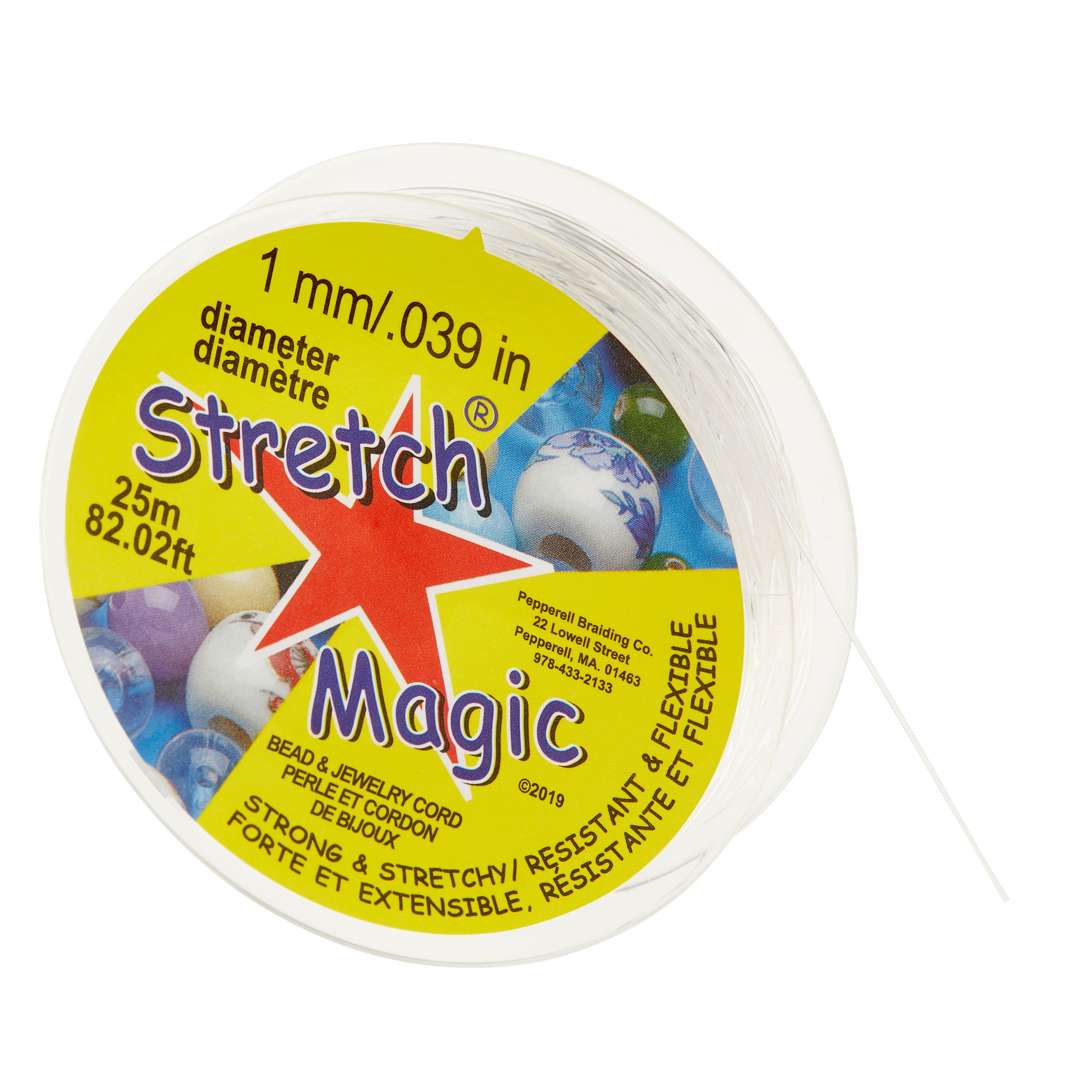 Stretch Magic Cord, 1mm, 25m - Clear