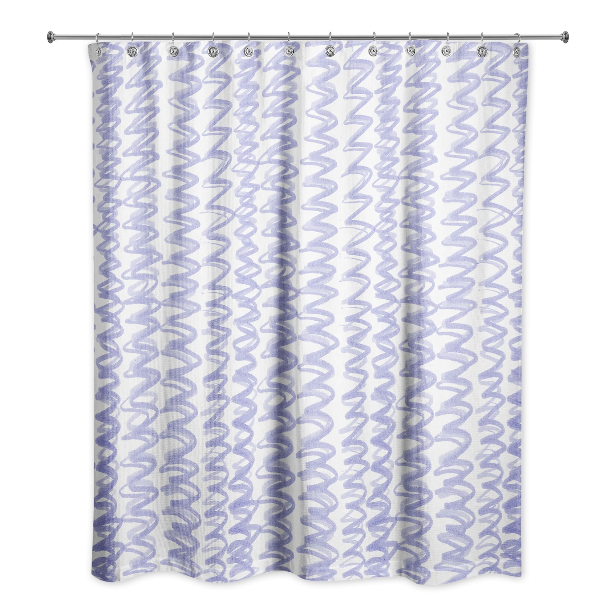 74&#x22; Squiggles Shower Curtain