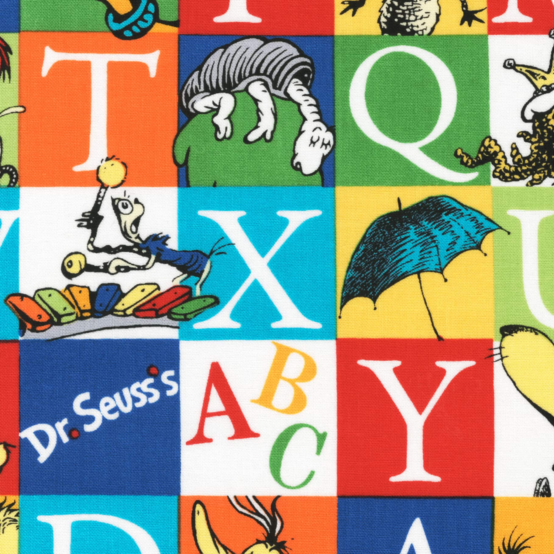 Dr. Suess™ Characters & Letters Cotton Fabric