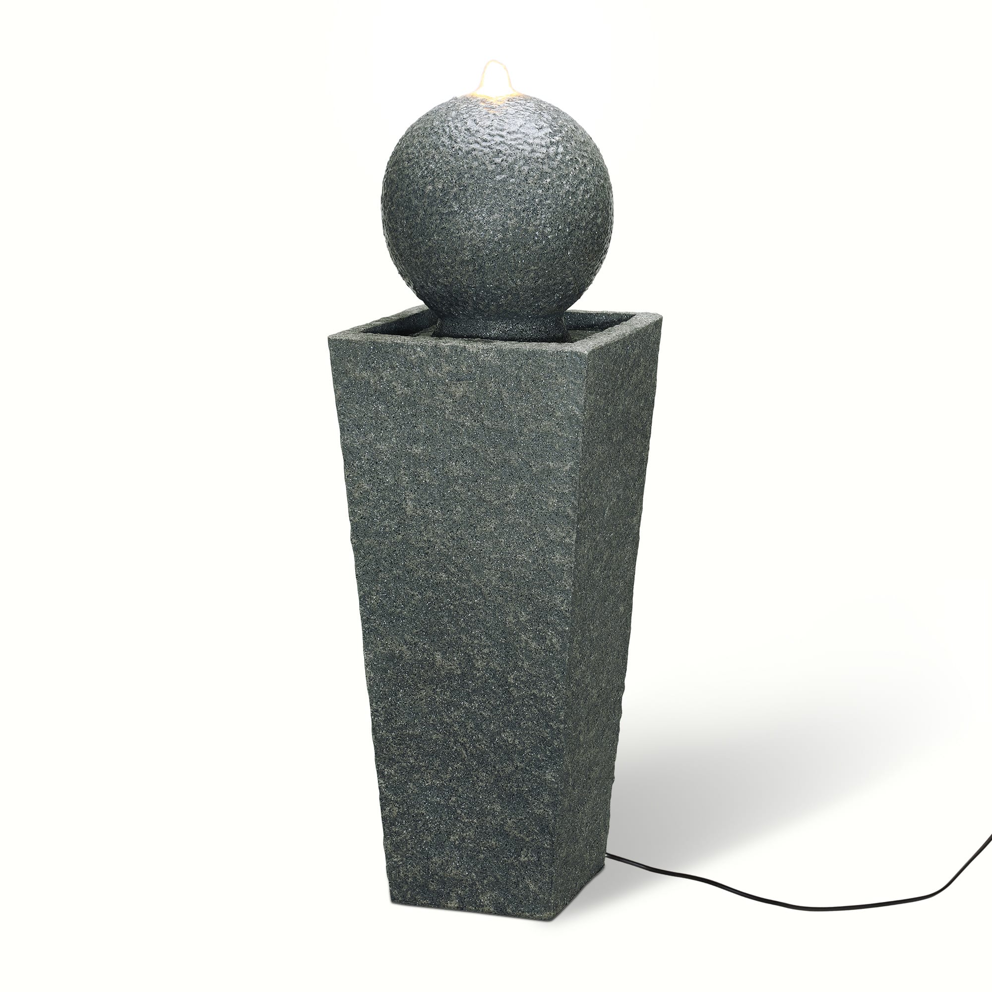 Glitzhome® 3.5ft LED Pedestal & Sphere Outdoor Fountain | Michaels