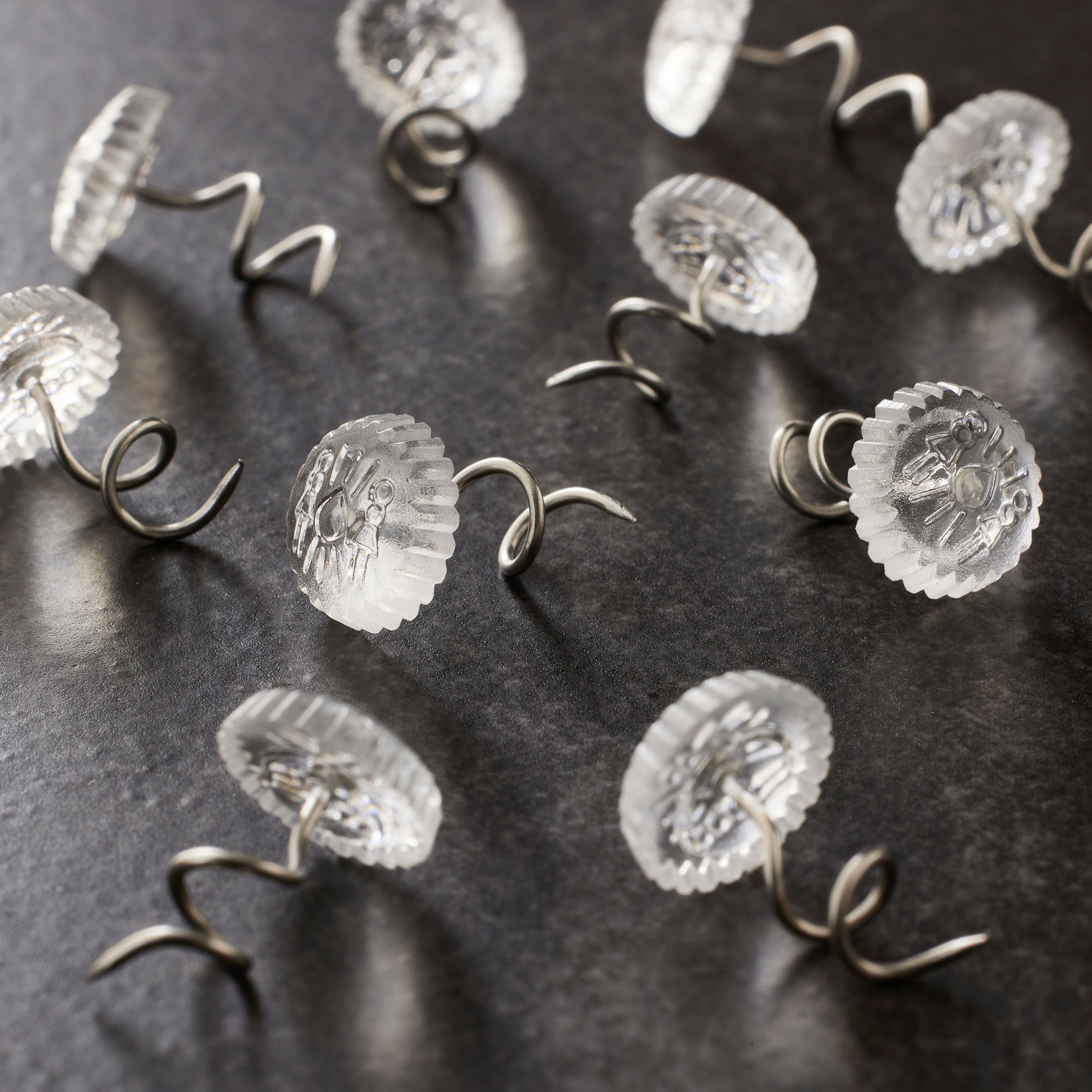 12 Packs: 10 ct. (120 total) Clear Twist Pins by Loops & Threads®