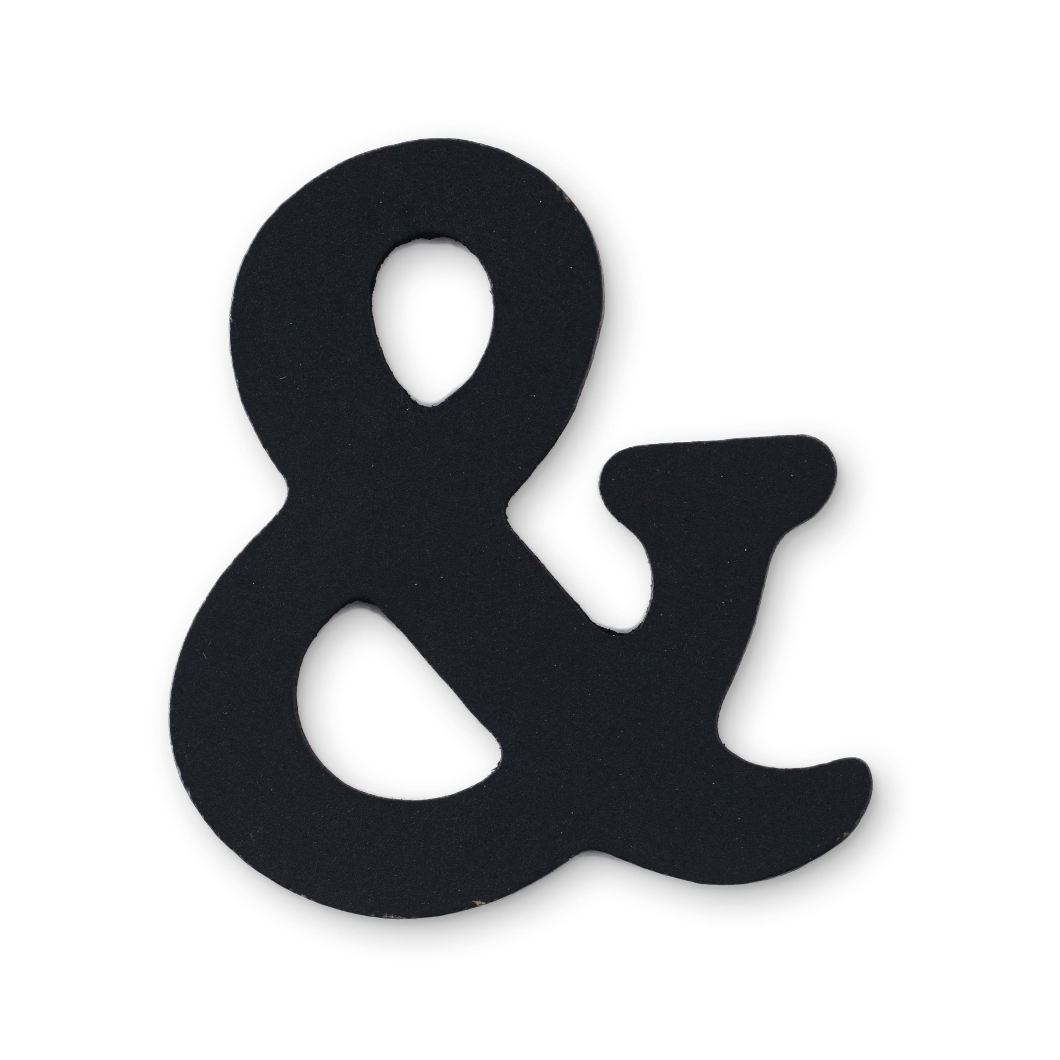 12 Pack: 2.5&#x22; Black Ampersand by Make Market&#xAE;