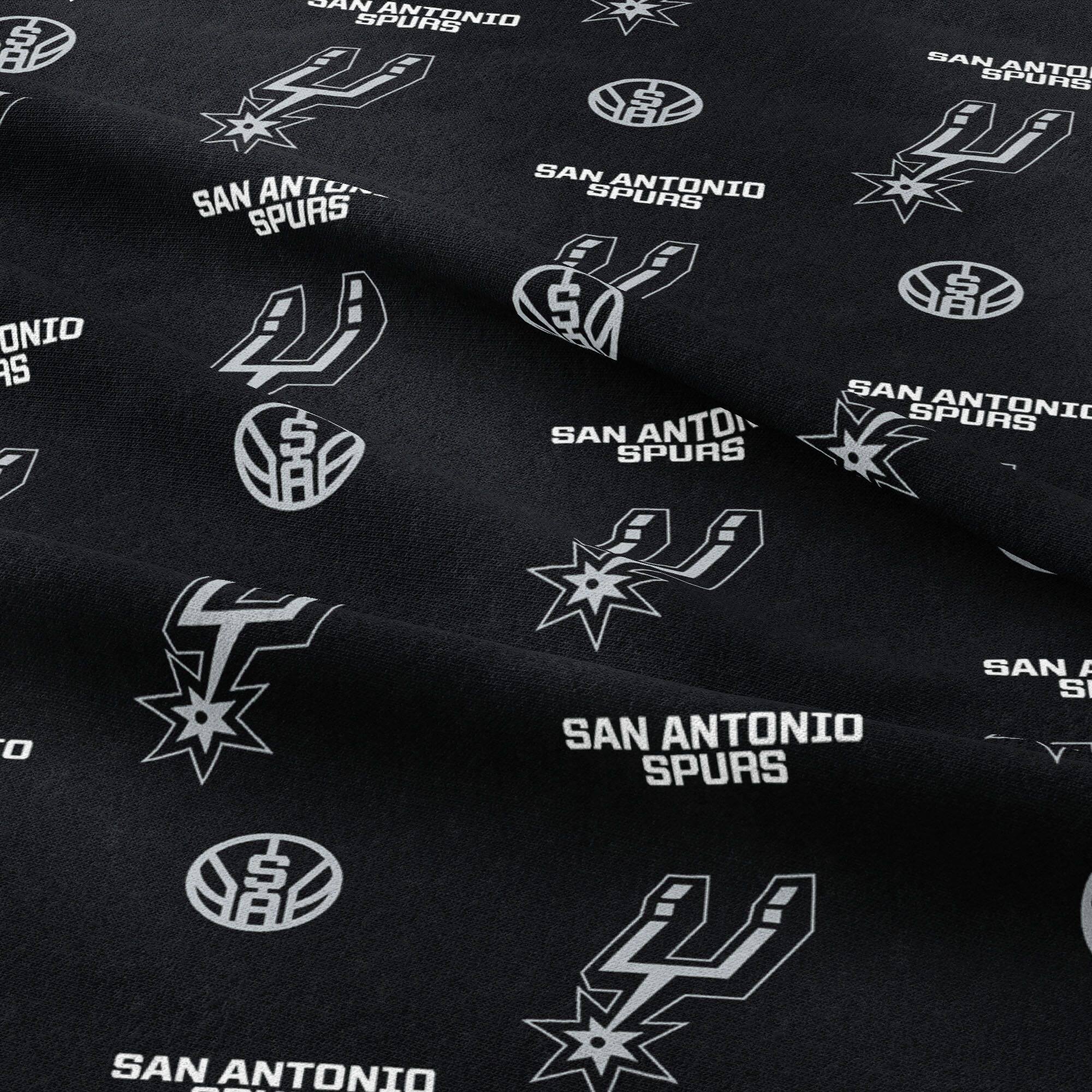 Camelot Fabrics NBA San Antonio Spurs Allover Cotton Precut Fabric Bundle