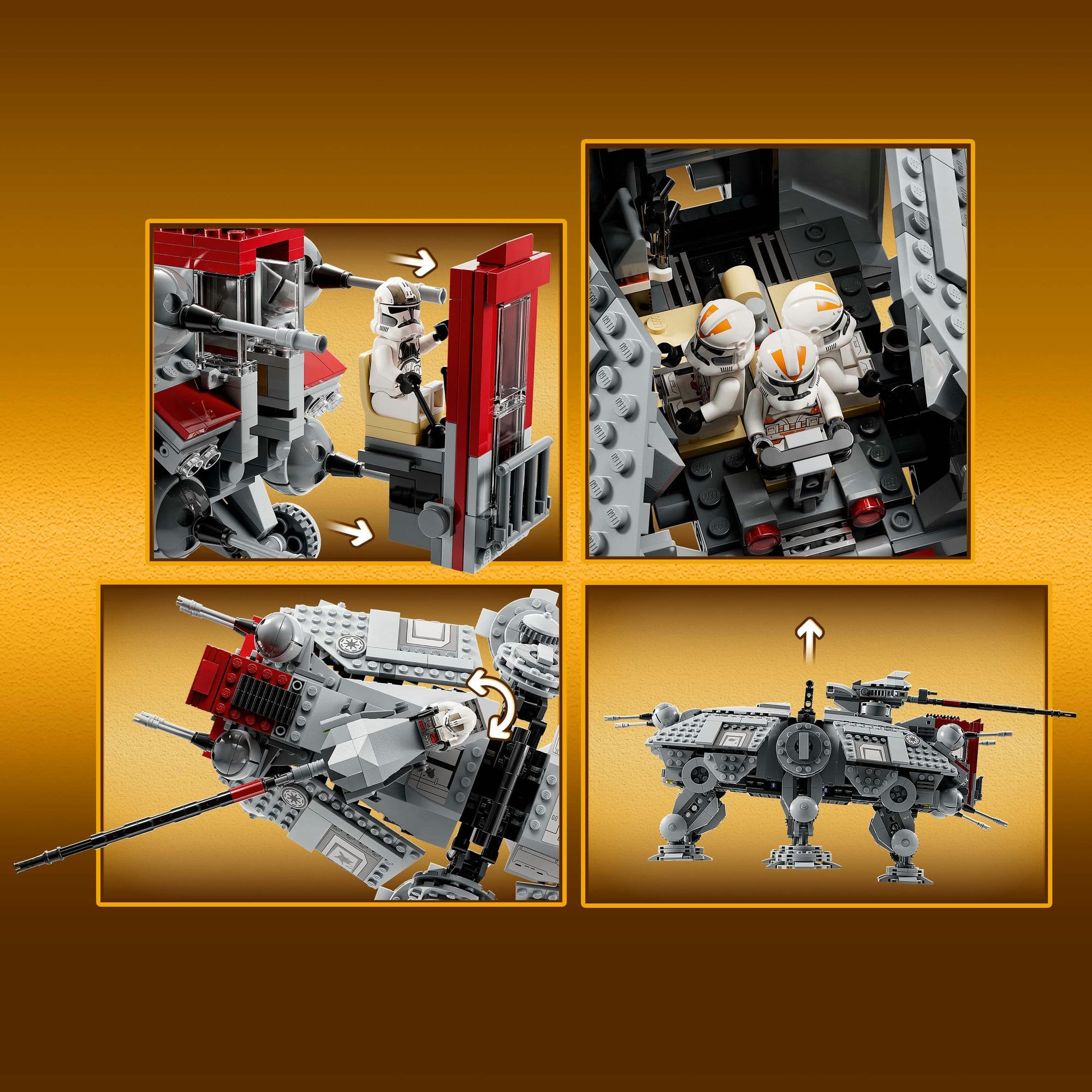 LEGO® Star Wars™ AT-TE™ Walker 75337 Building Kit (1,082 Pieces)