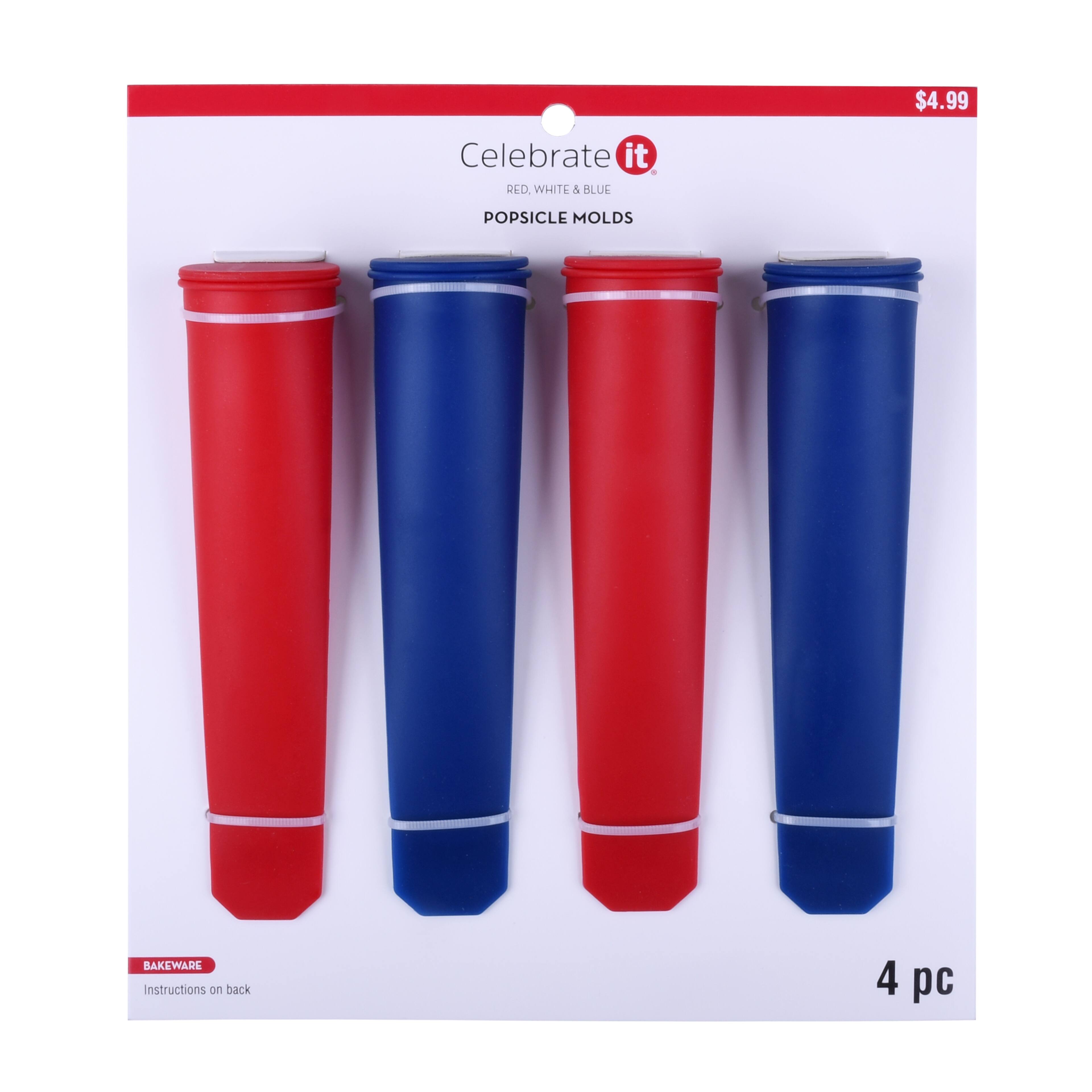 Red, White & Blue Popsicle Molds, 4ct. by Celebrate It®