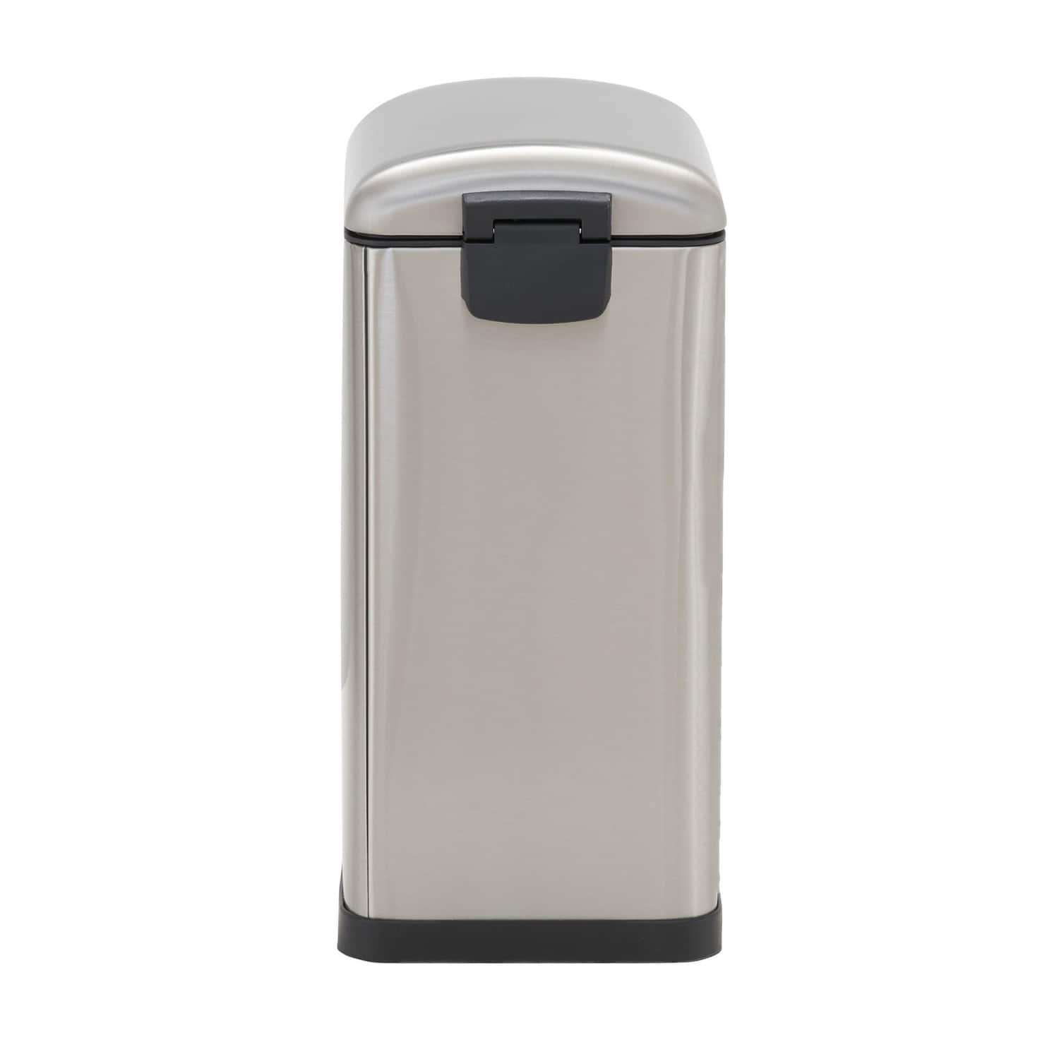 Household Essentials 2.6 gal. Slim Stainless Steel Trash Can