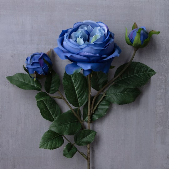 Blue English Rose Stem by Ashland® | Floral Stems | Michaels