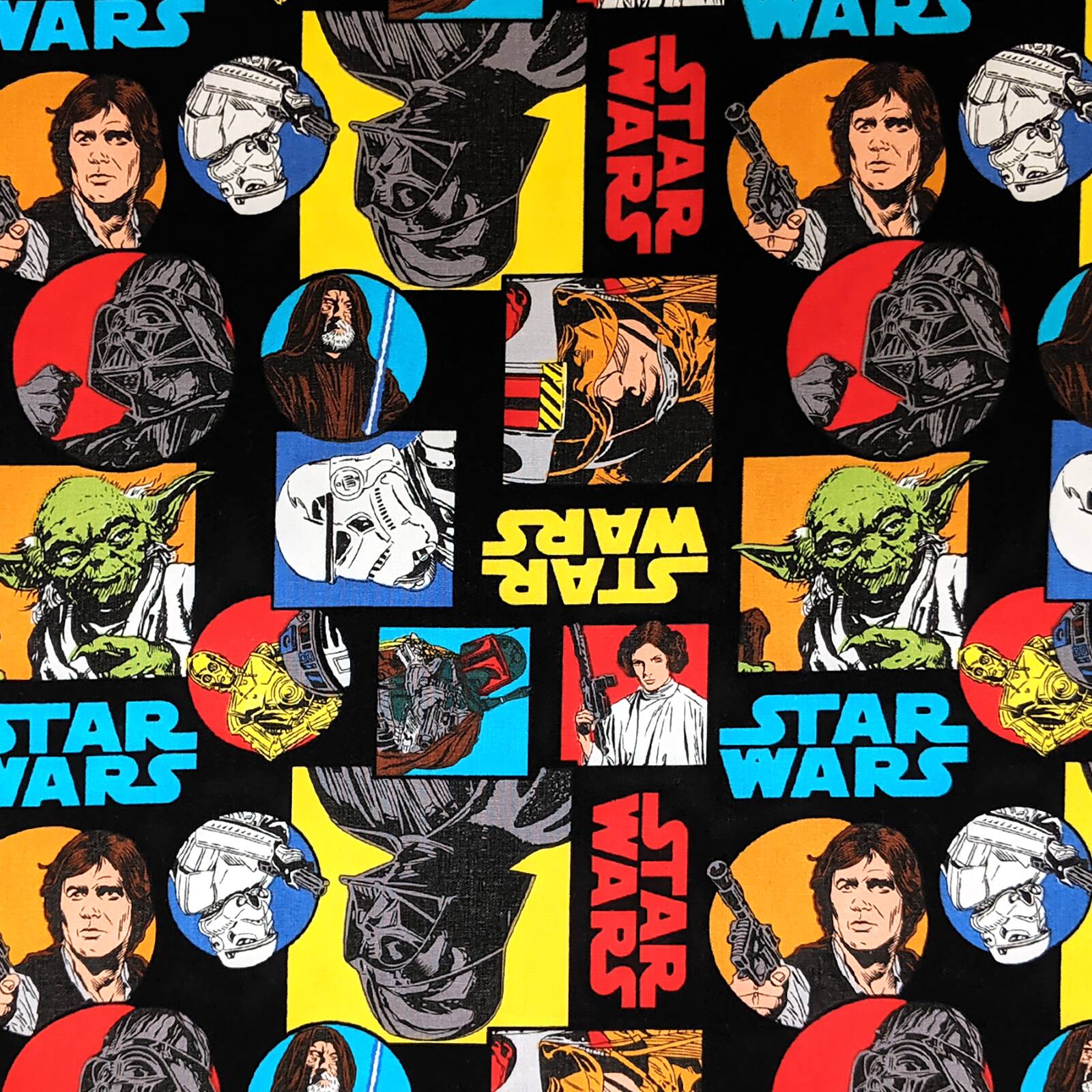 Purchase The Camelot Fabrics Star Wars Multicolor Cartoon Characters Cotton Fabric At Michaels Com