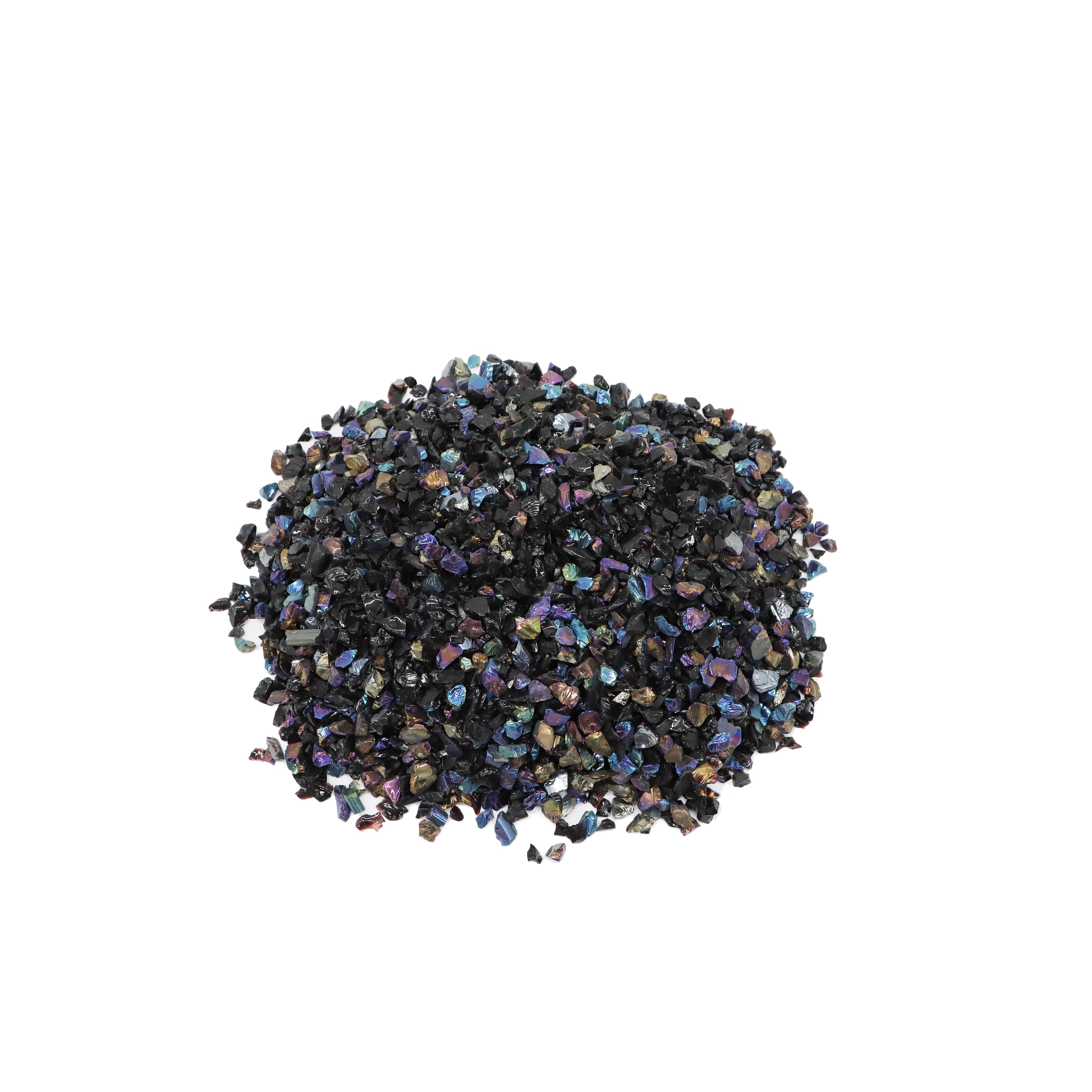 24oz. Black Iridescent Micro Crushed Glass Decorative Filler by Ashland®