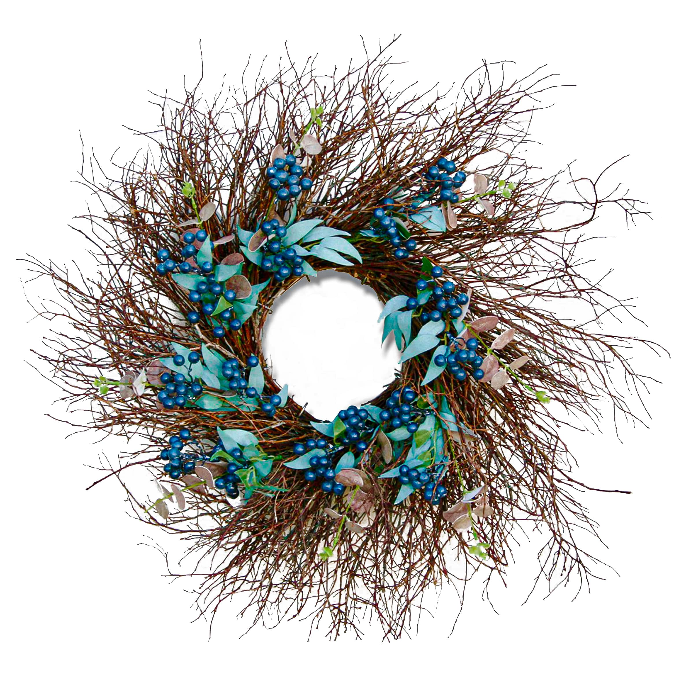 24&#x22; Spring Blueberry Wreath