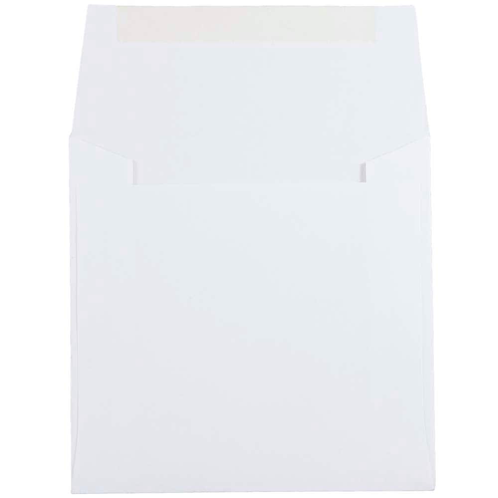 JAM Paper 5.5" x 5.5" White Square Invitation Envelopes