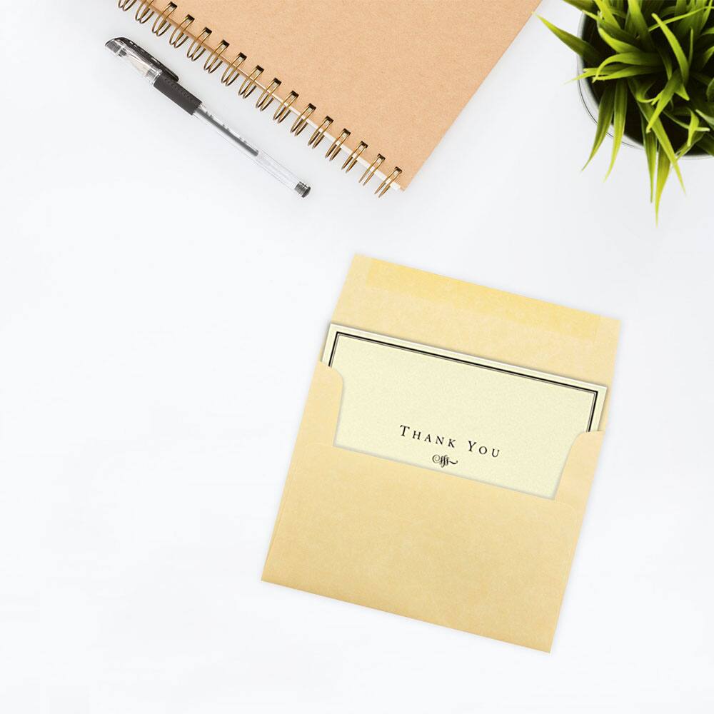 JAM Paper 4.375" x 5.75" Recycled Parchment Invitation Envelopes, 50ct.