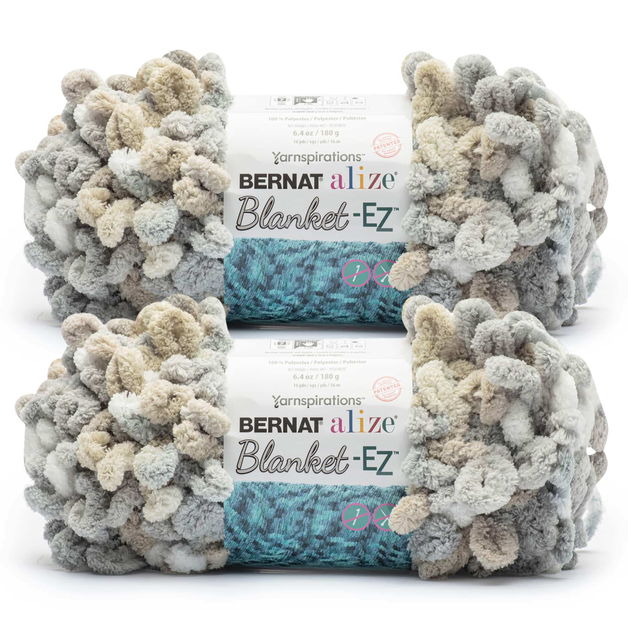 2 Pack Bernat&#xAE; Alize&#xAE; Blanket-EZ&#x2122; Yarn
