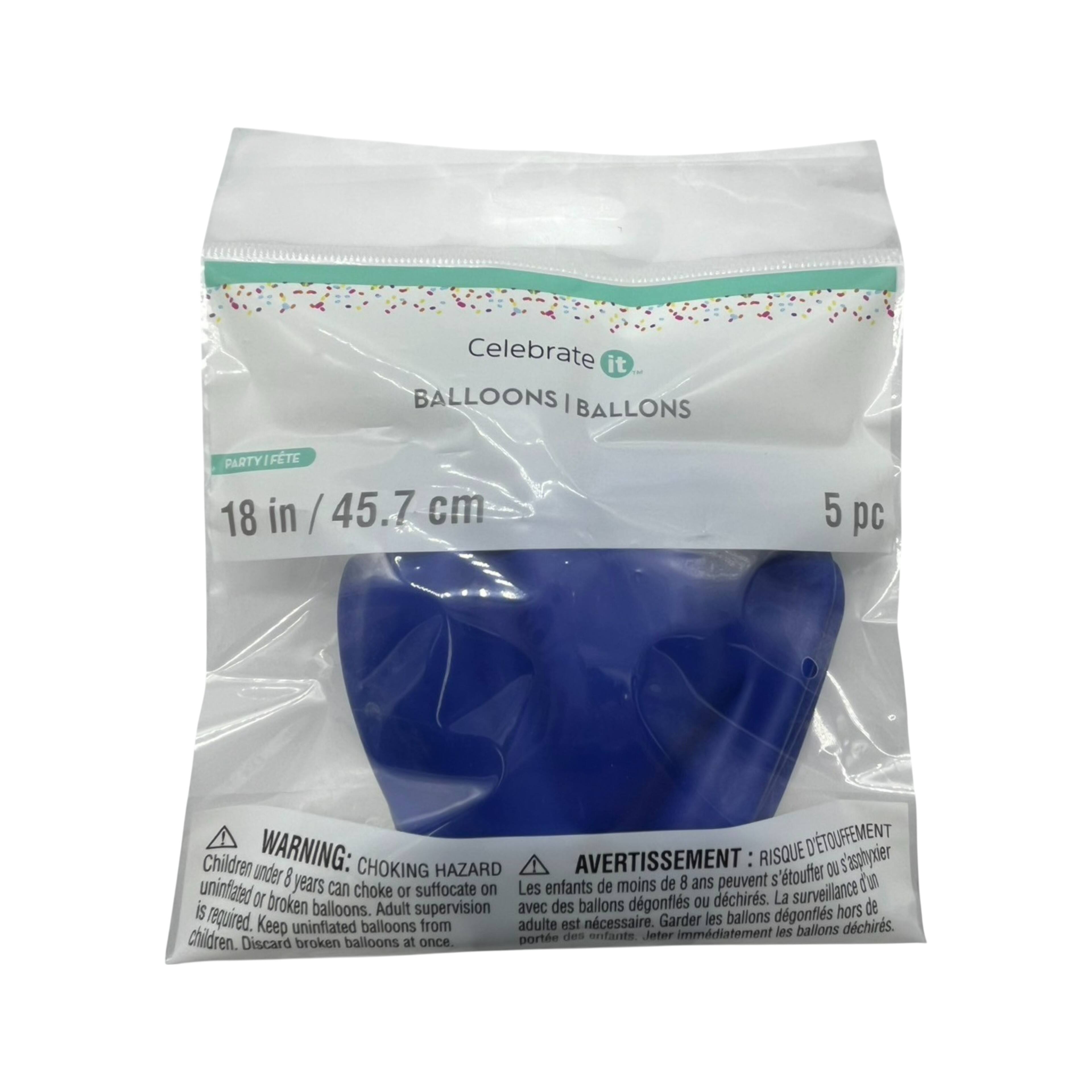 24 Packs: 5 ct. (120 total) 18&#x22; Solid Latex Balloons by Celebrate It&#x2122;