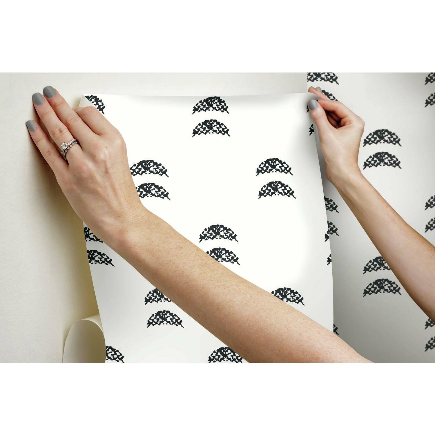 RoomMates Rose Lindo Half-Moon Peel & Stick Wallpaper