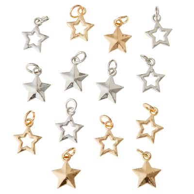 Charmalong™ Mixed Star Charms Value Pack By Bead Landing™