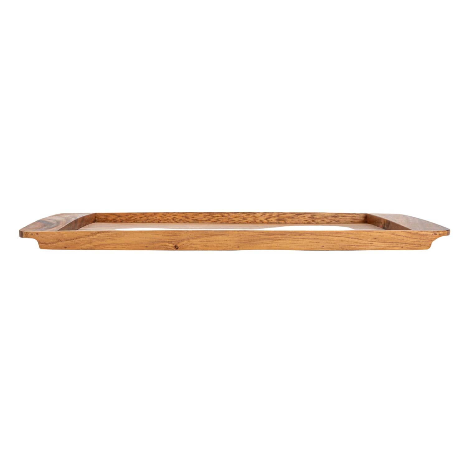 14.5&#x22; Wide Natural Suar Wood Serving Platter &#x26; Tray