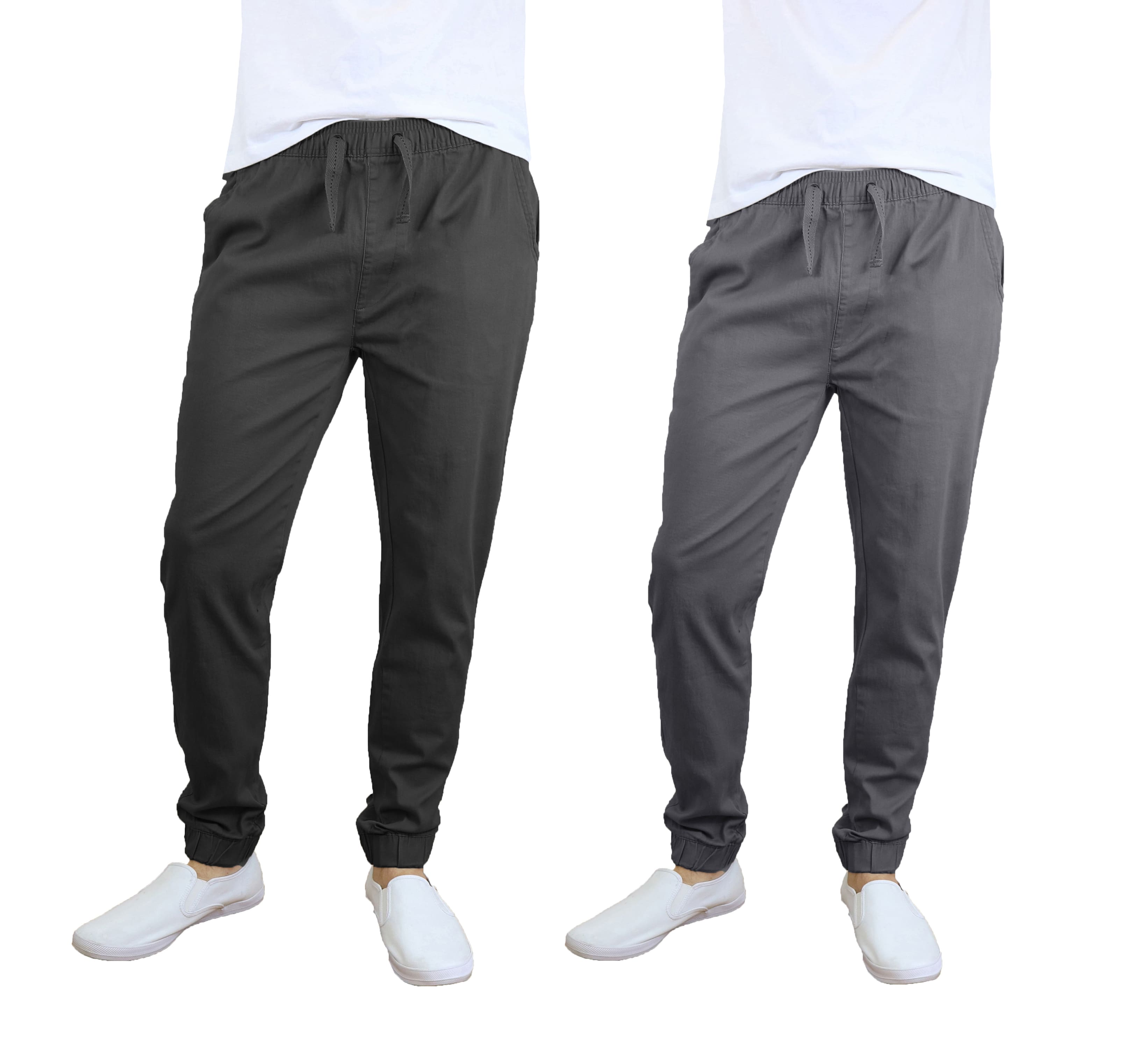 Slim fit twill jogger