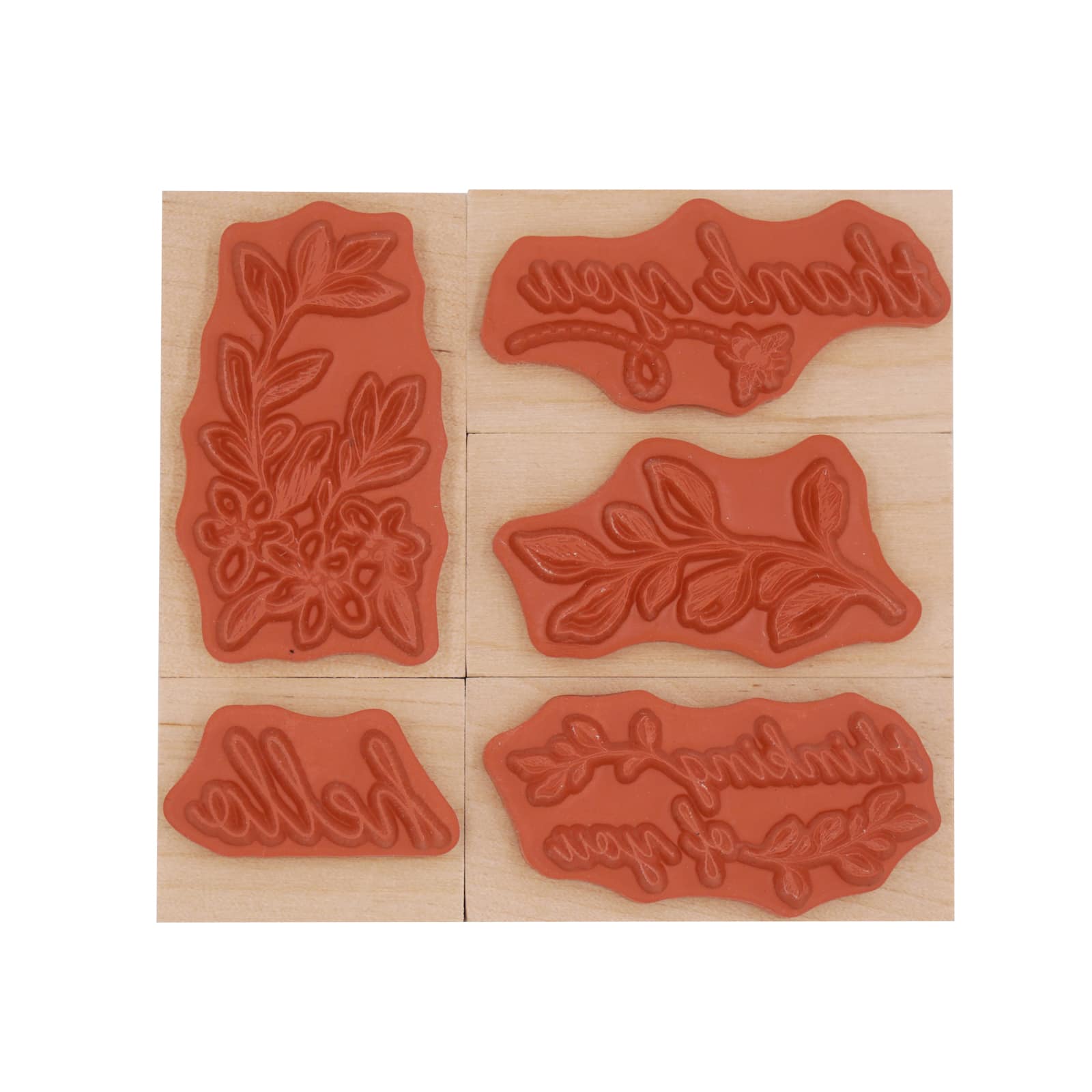 Floral Hello Wood Stamp Set by Recollections&#x2122;