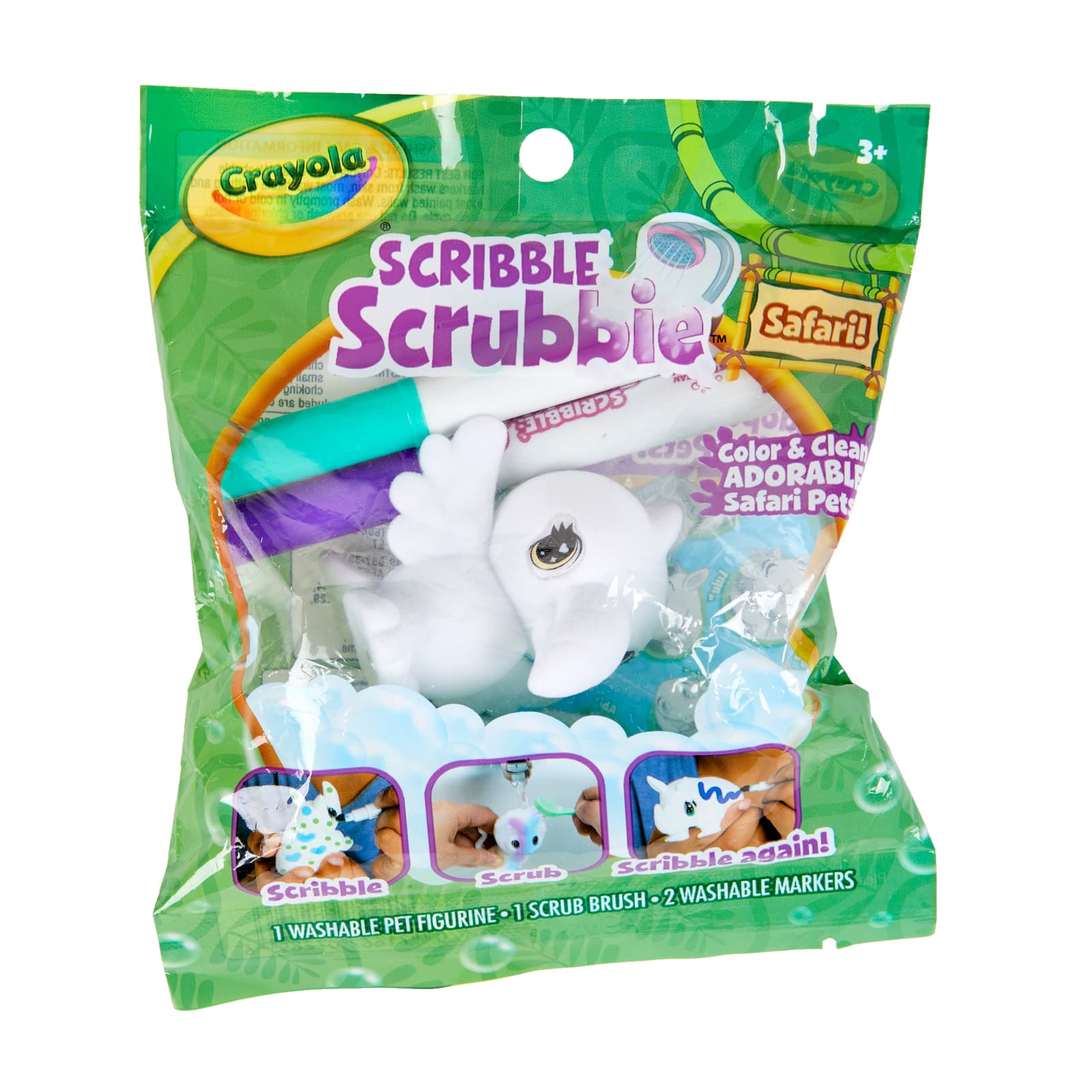 12 Pack: Assorted Crayola&#xAE; Scribble Scrubbie&#x2122; Safari