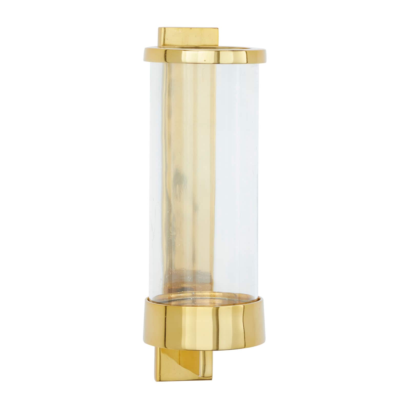 Gold Aluminum Contemporary Wall Sconce, 16" x 5" x 7"