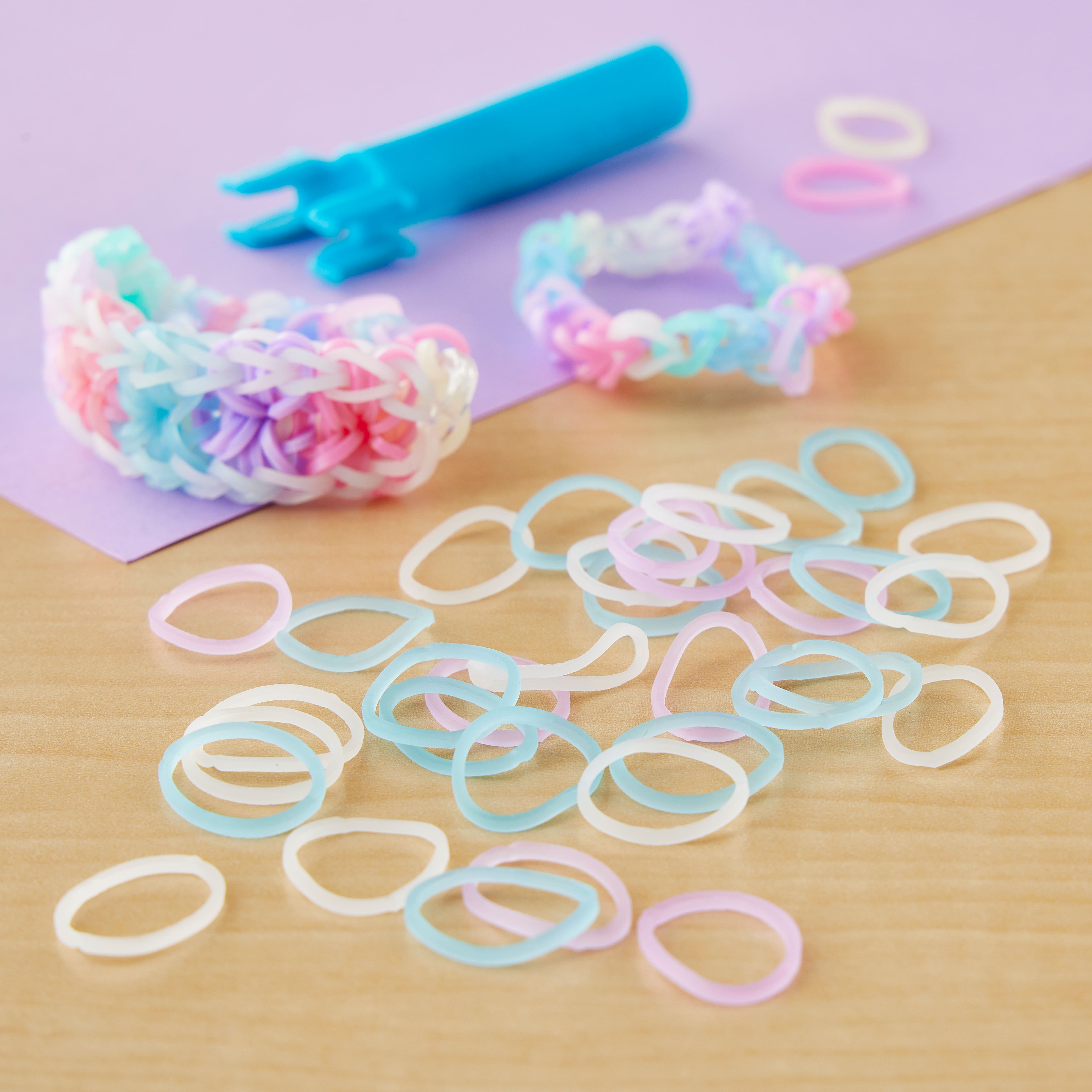 12 Pack: Rainbow Loom&#xAE; Pastel Glow in the Dark Refill Bands