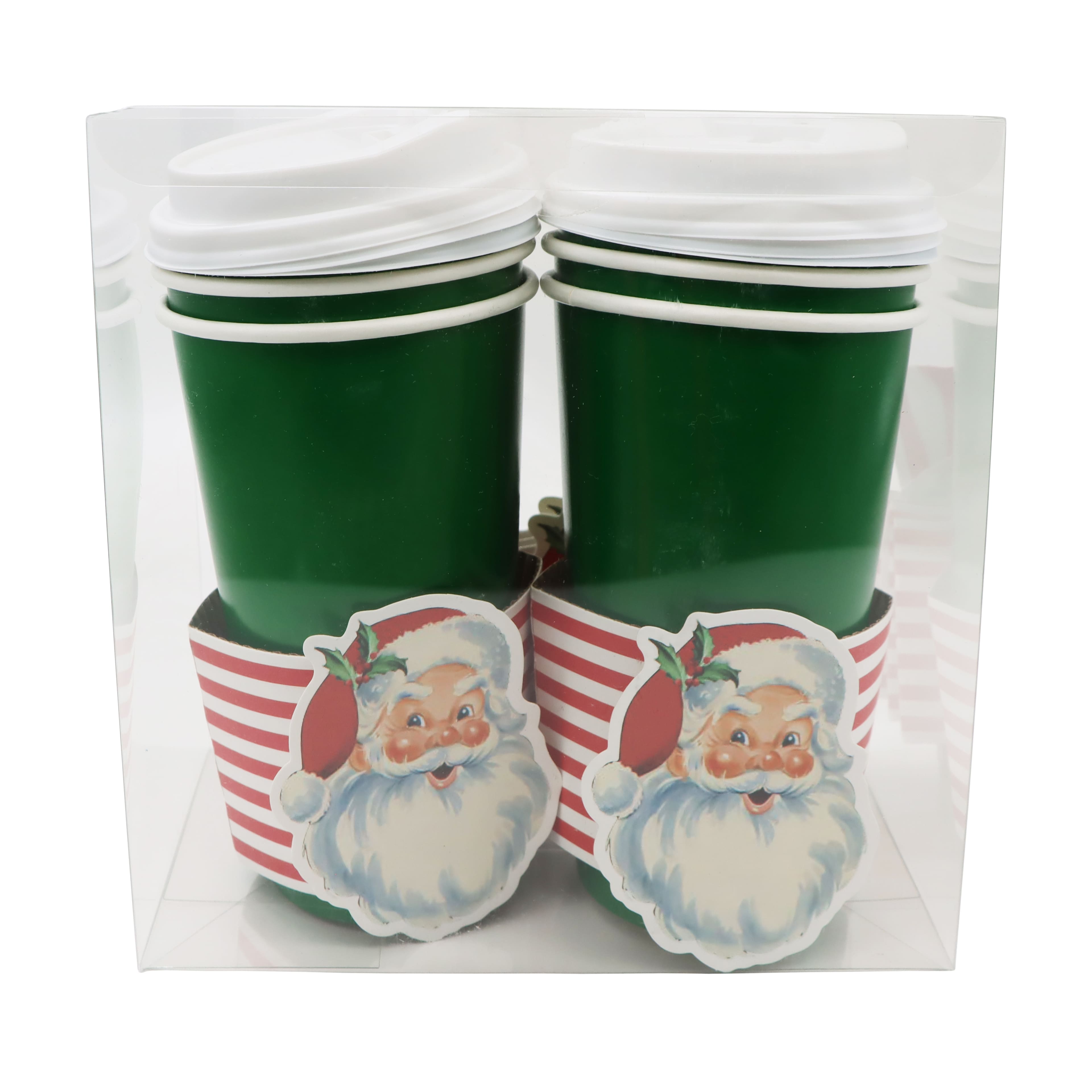 16oz. Santa Paper Cup Set by Celebrate It™