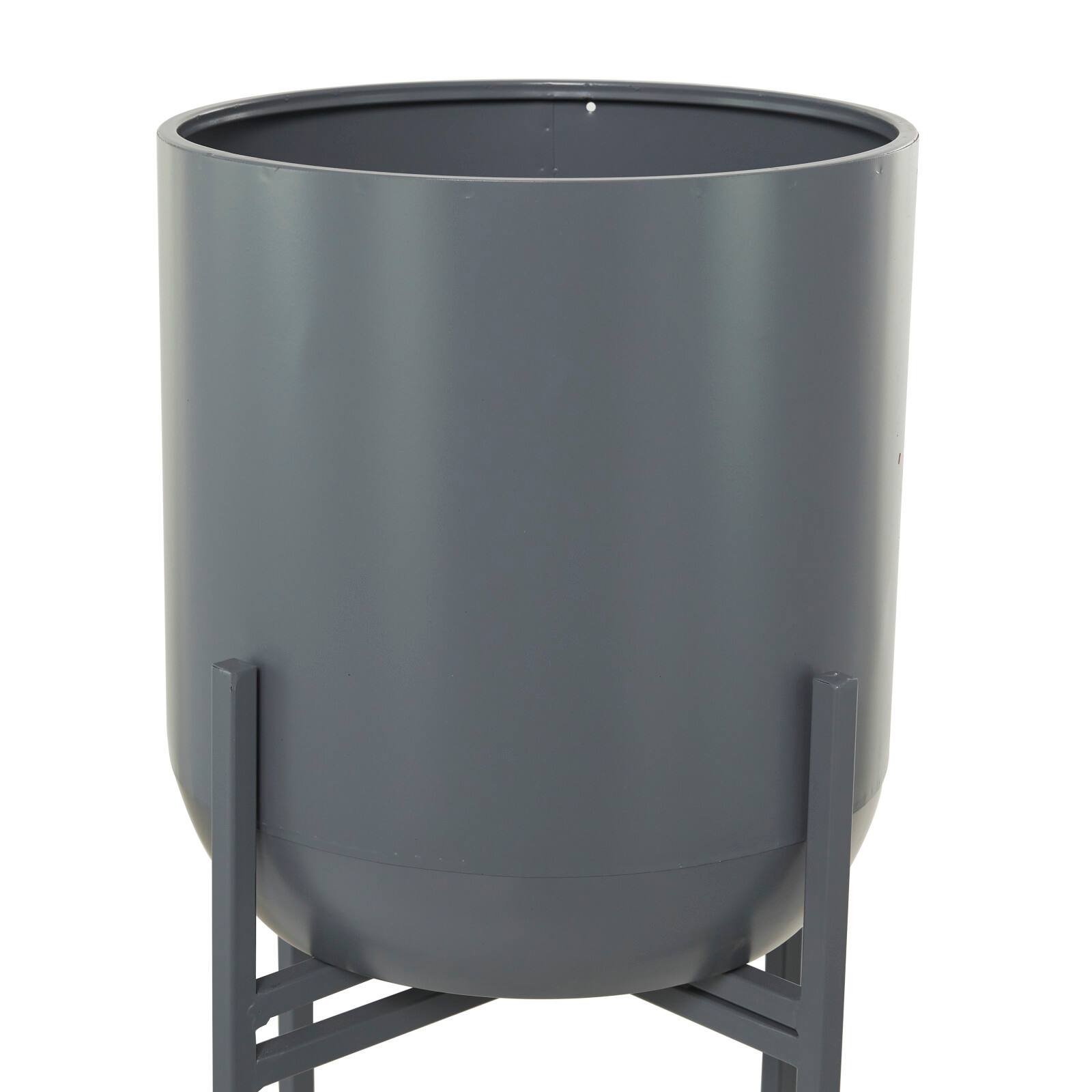 Grey Modern Planter, 13" x 13" x 42"