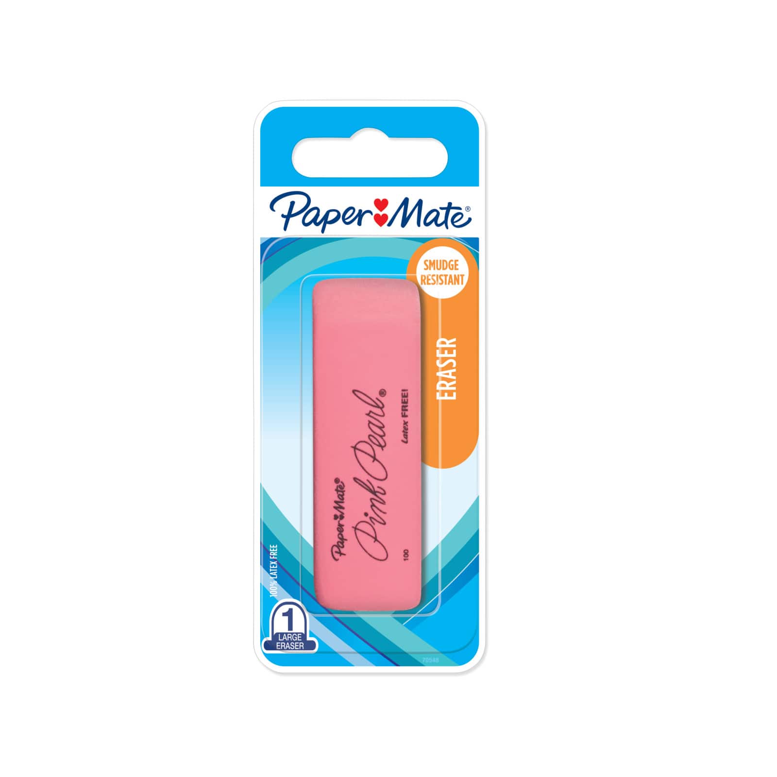 Box of 12 Large Size 70521 PaperMate Pink Pearl Block Eraser 