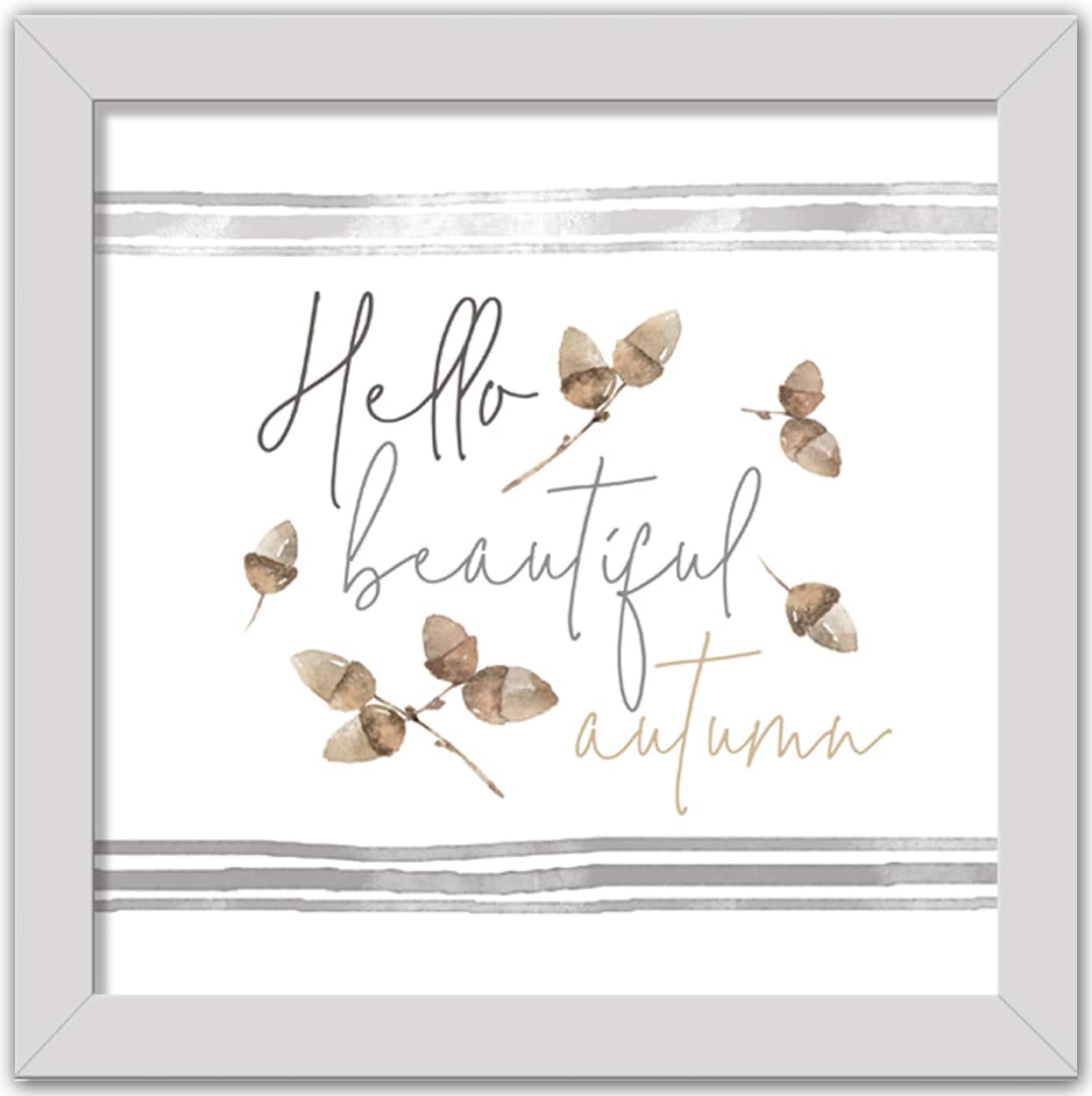 Hello Autumn Framed Print Wall Art