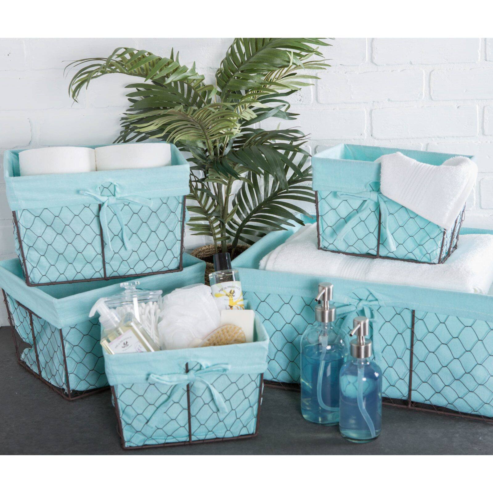 DII&#xAE; Chicken Wire Basket with Liner Set