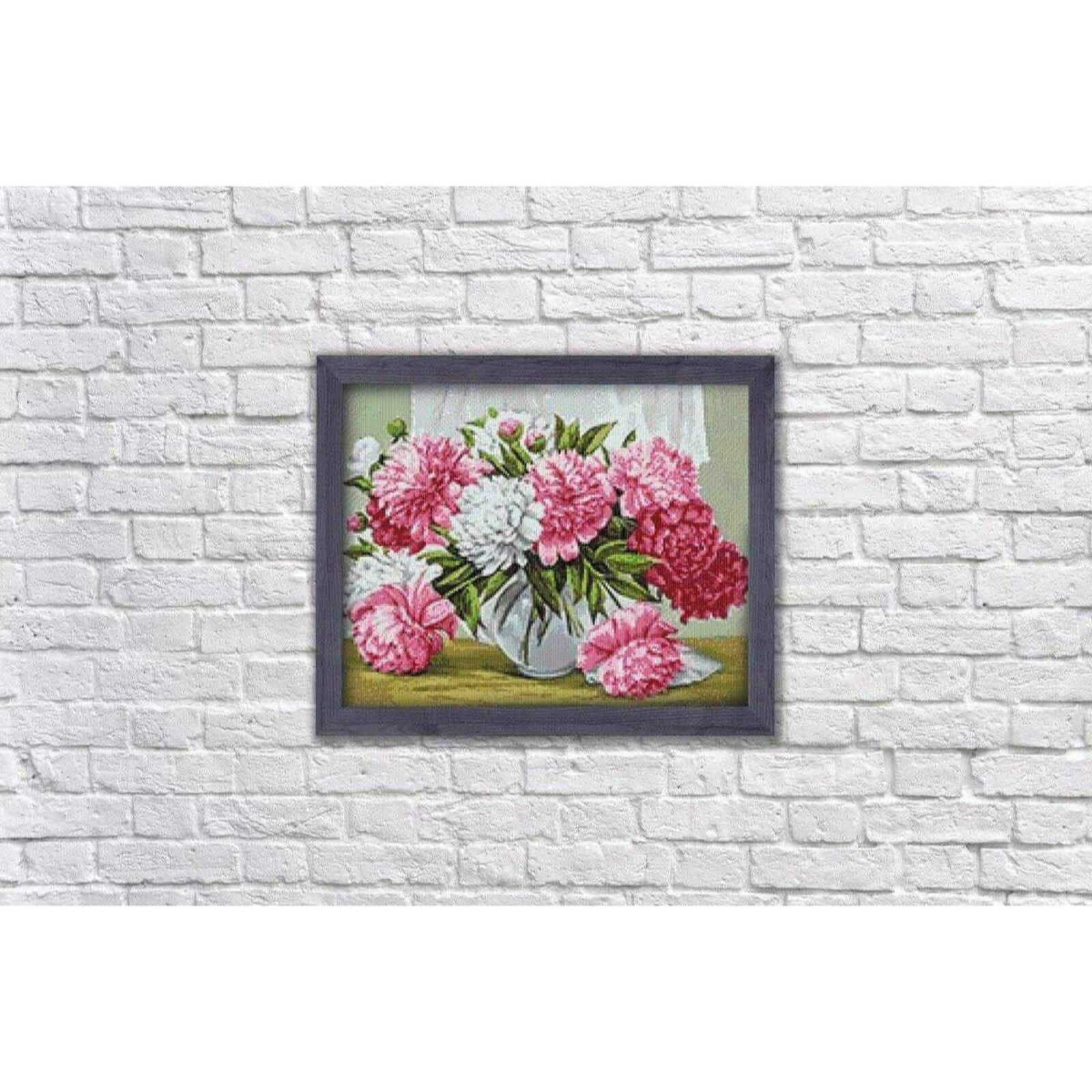 Wizardi Vibrant Peonies Diamond Painting Kit