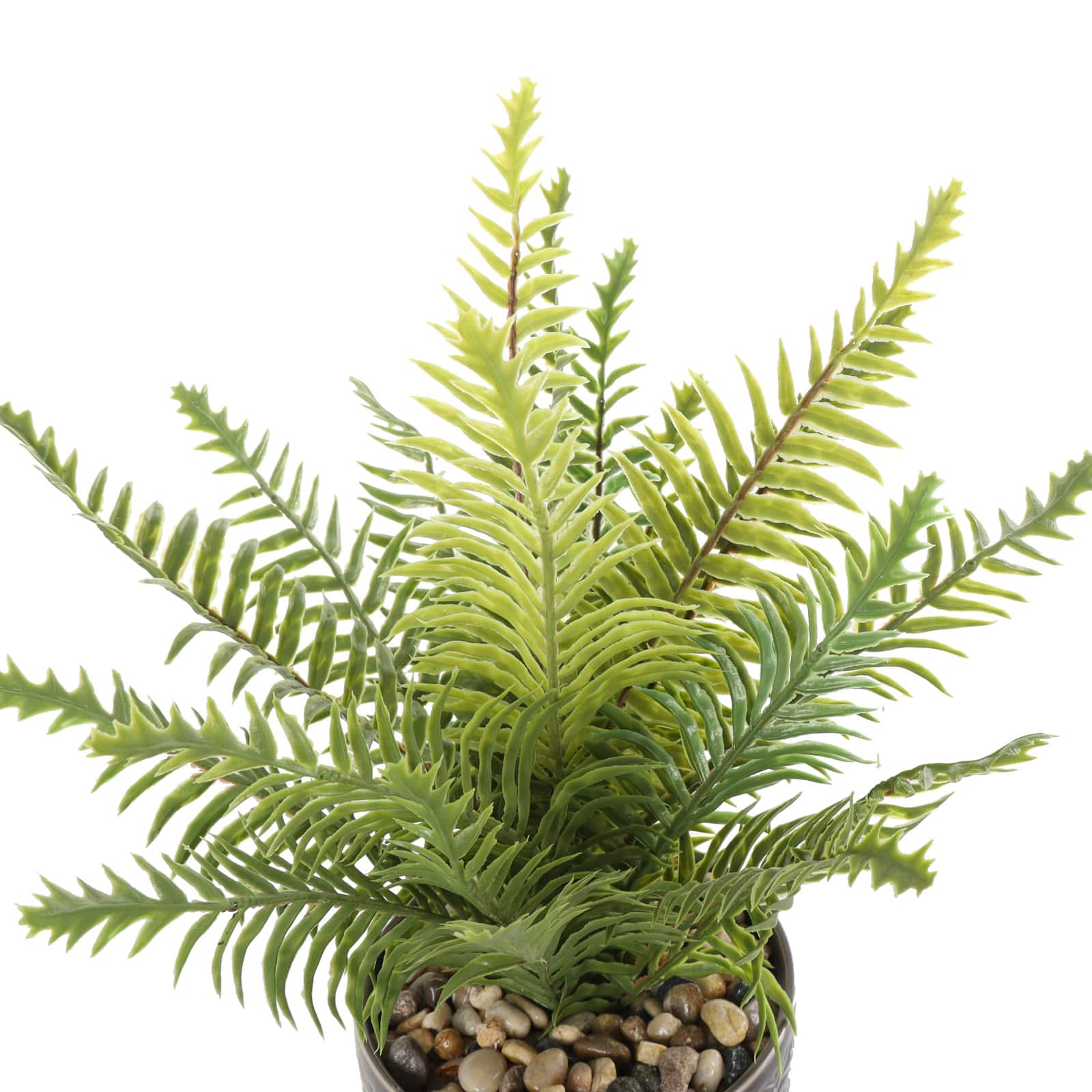 16&#x22; Green Foliage Artificial Plant in Decorative Pot