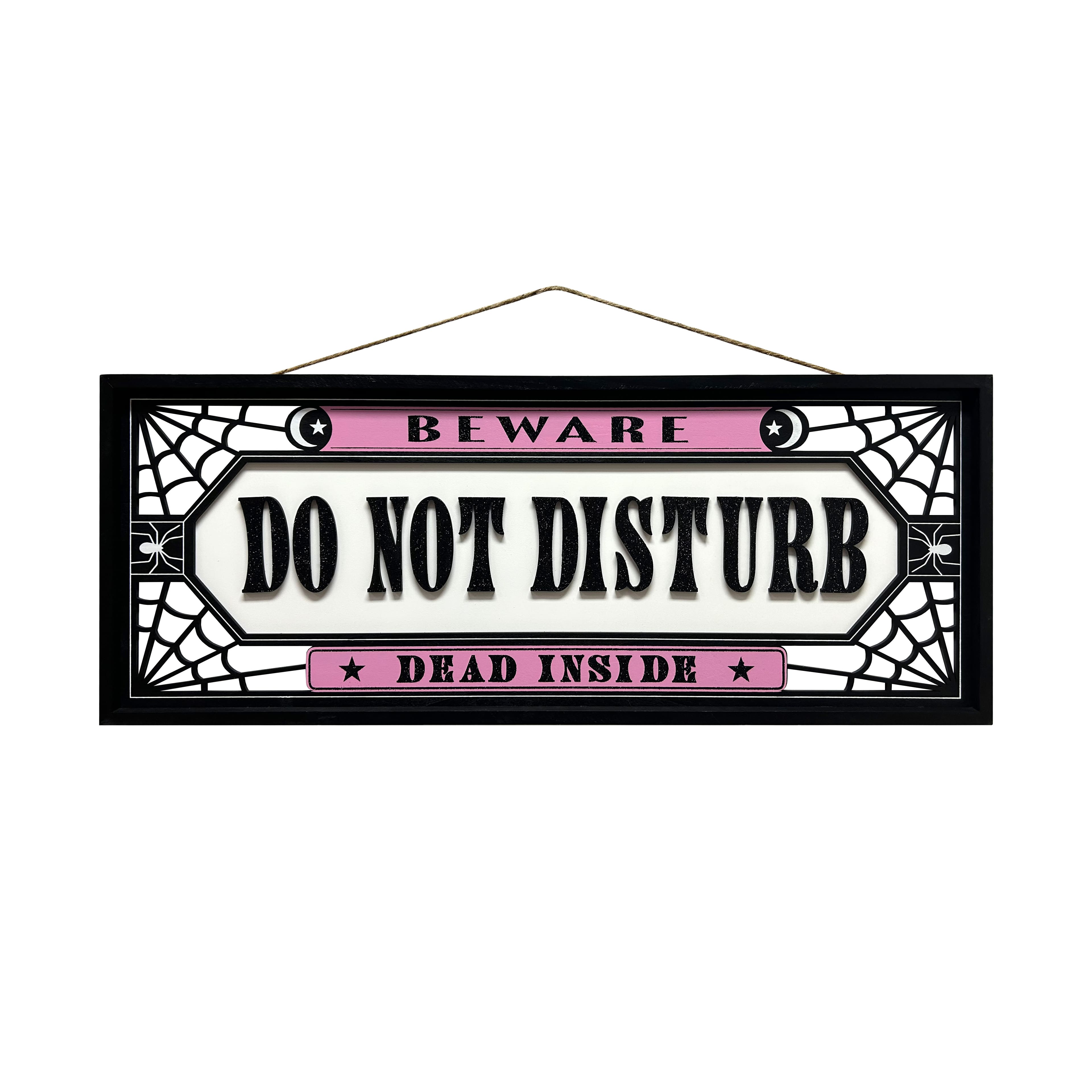 30.75" Do Not Disturb Spiderwebs Framed Wall Sign by Ashland®