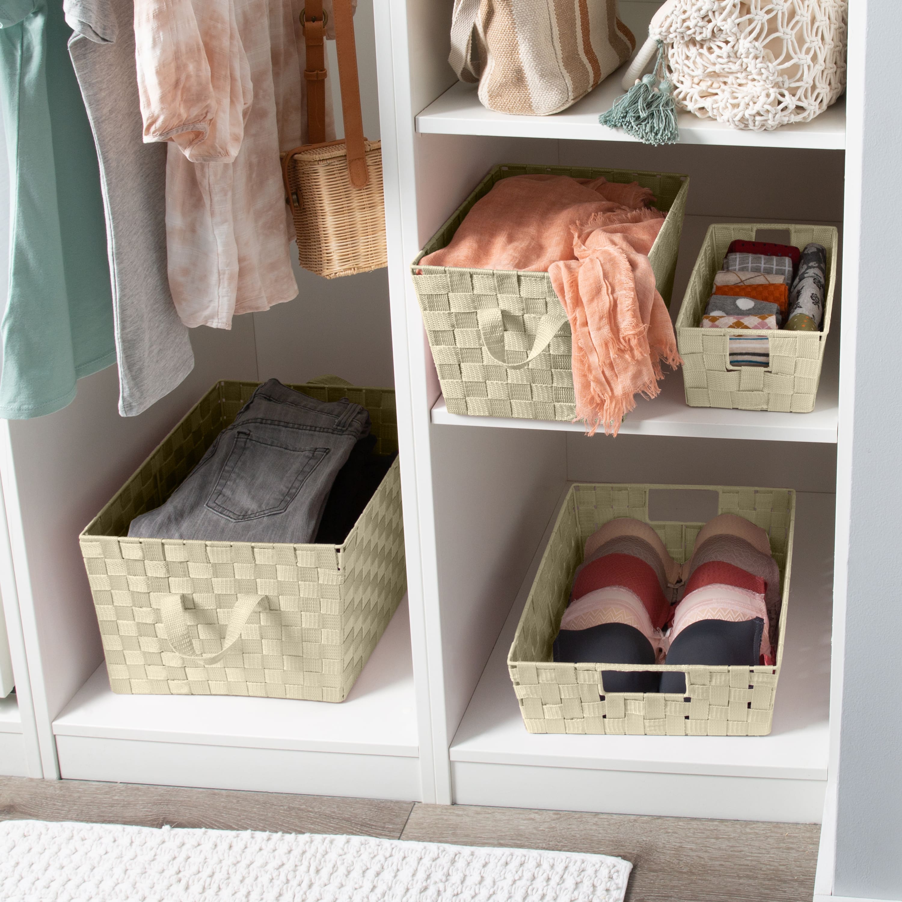 Simplify Small Woven Storage Bin