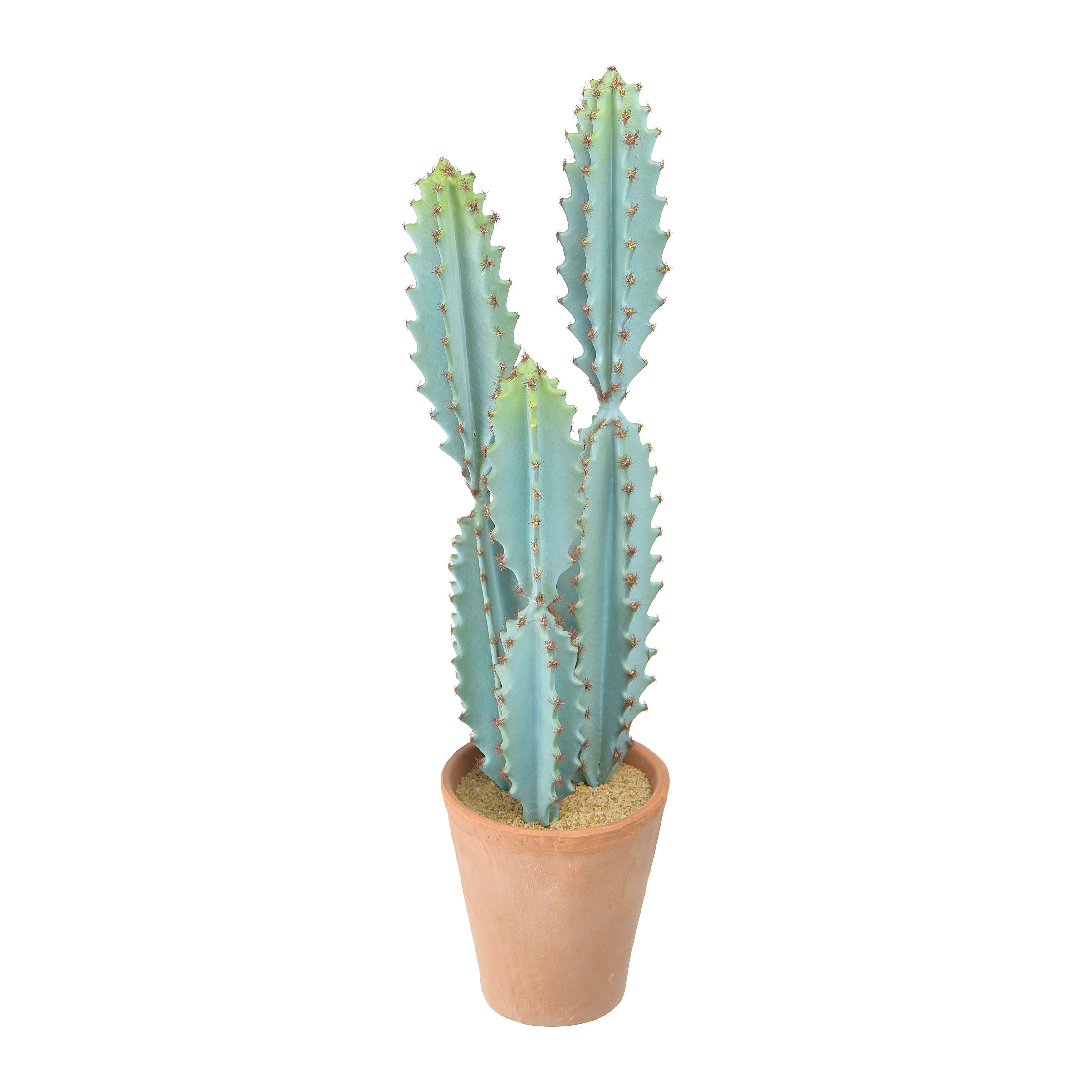 20&#x22; Faux Cactus in Terra Cotta Colored Pot