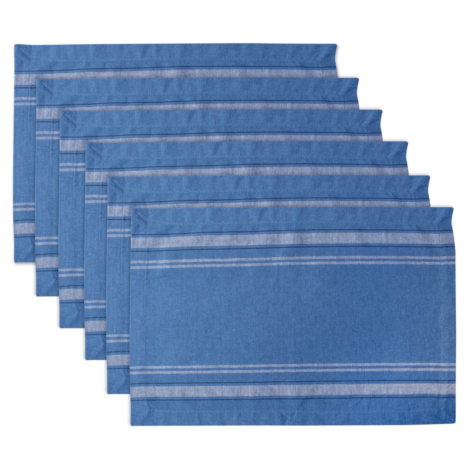 DII&#xAE; French Stripe Placemats, 6ct.