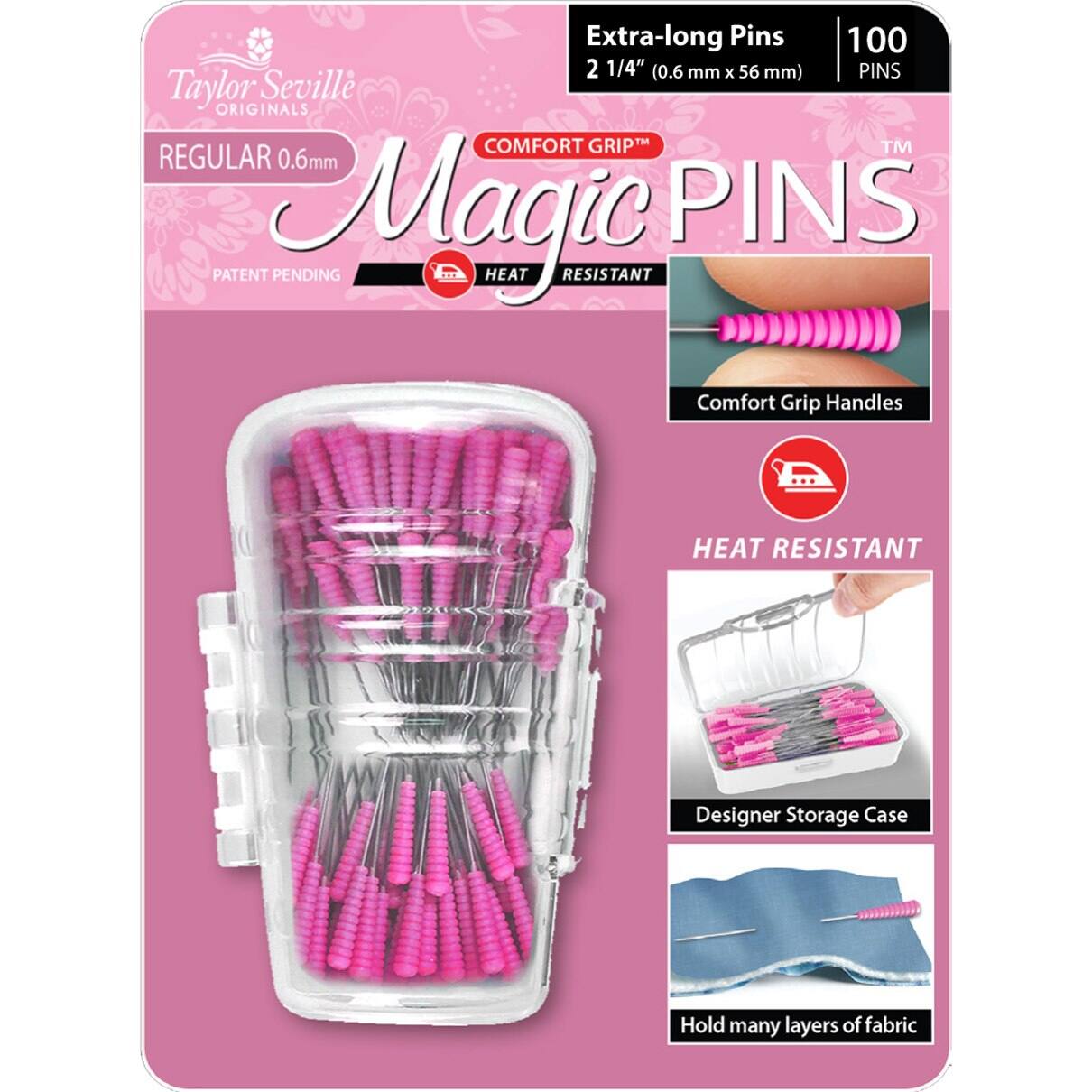 Comfort Grip® Magic Pins® Extra Long Pins, 100ct. Michaels