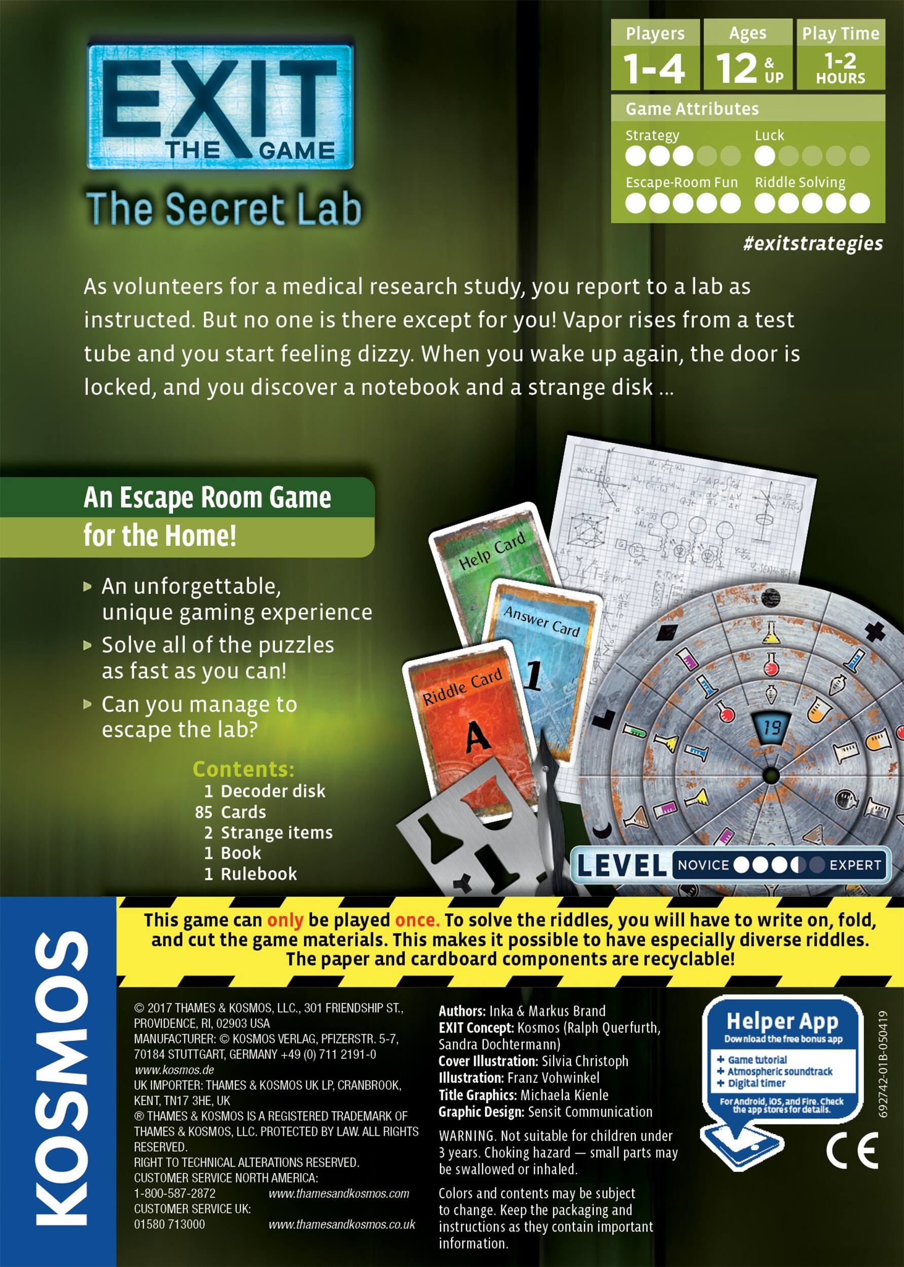 Thames &#x26; Kosmos EXIT: The Secret Lab Game