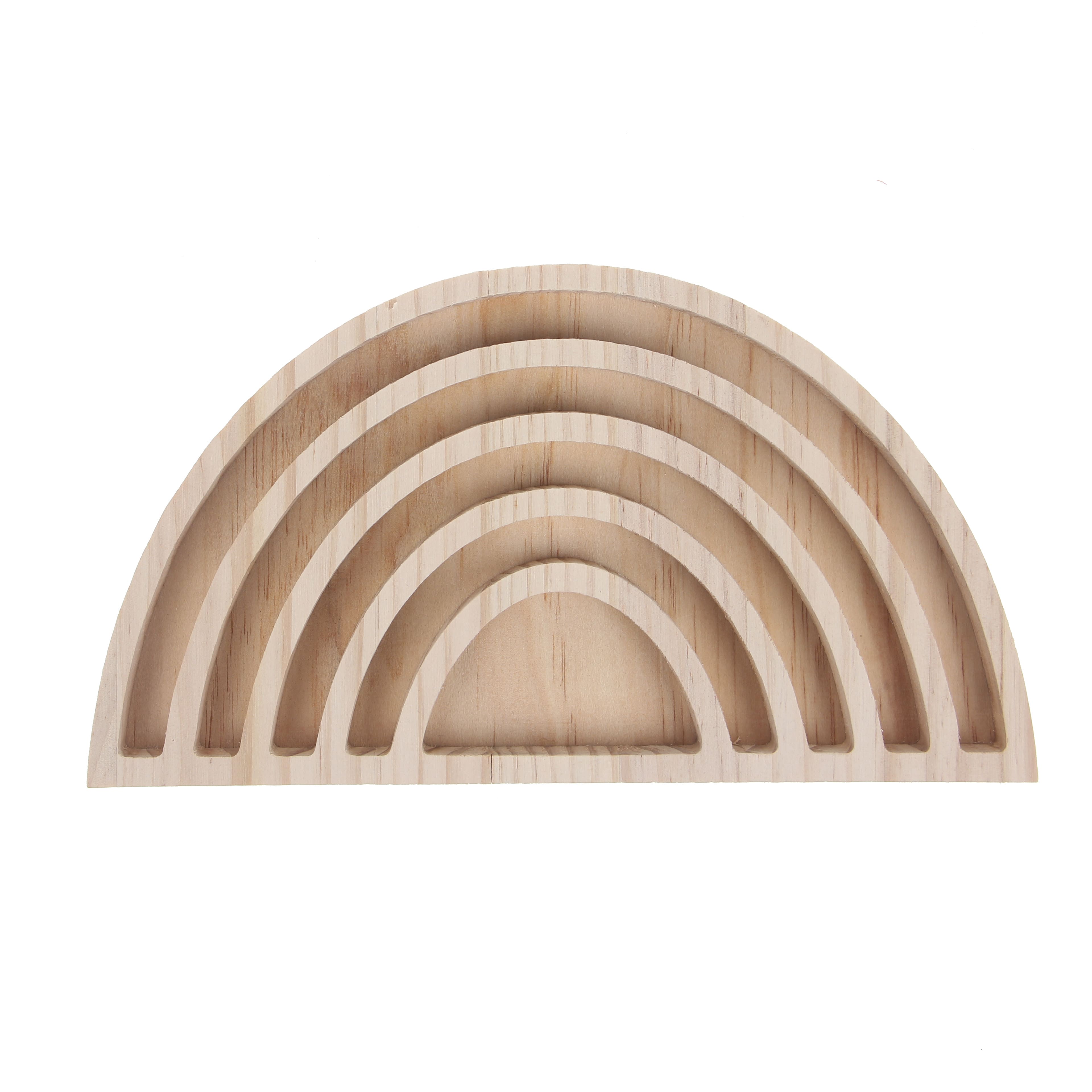 Unfinished Wood Nesting Serving Trays with Handles, Set of 3, for Crafting, Resin, Organizing, DIY Dcor, and Montessori Activity, by Woodpeckers, Size
