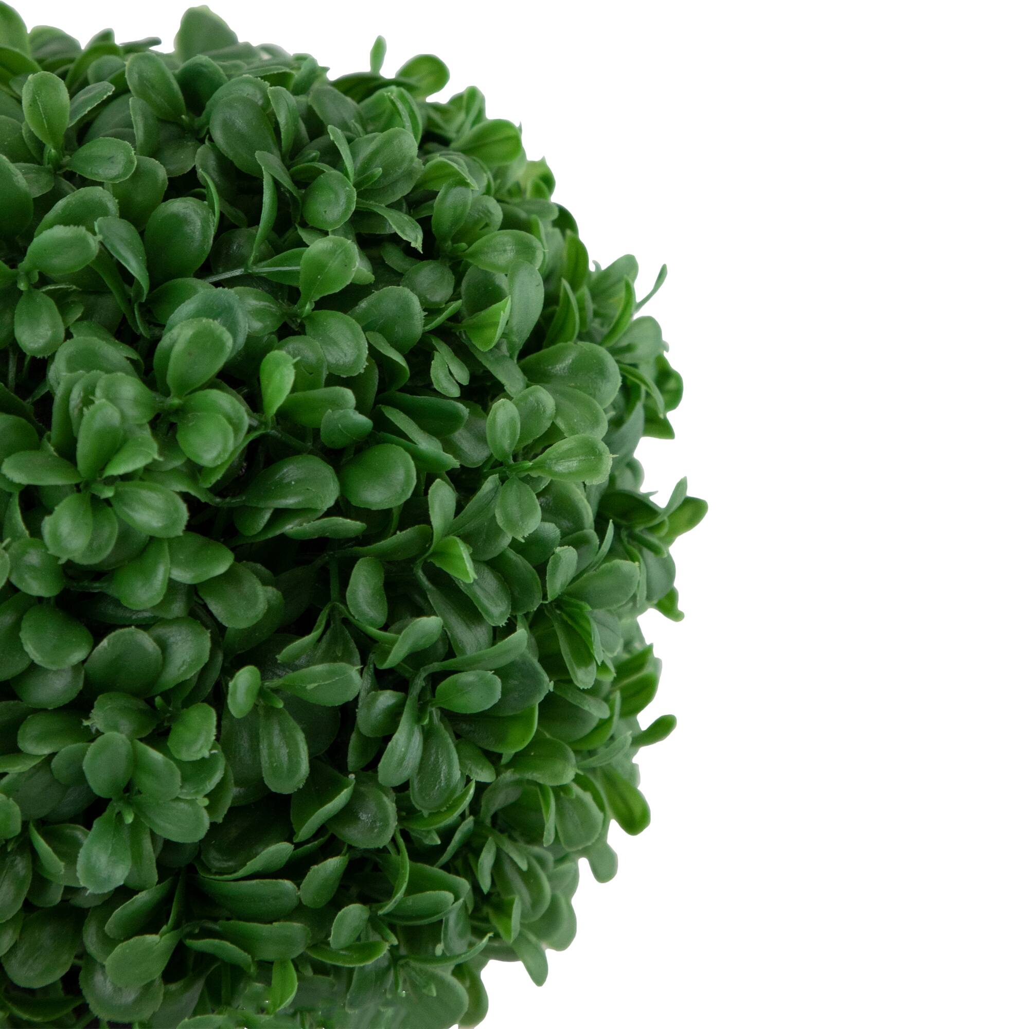 9.5&#x22; Artificial Boxwood Ball Topiary in Round Pot