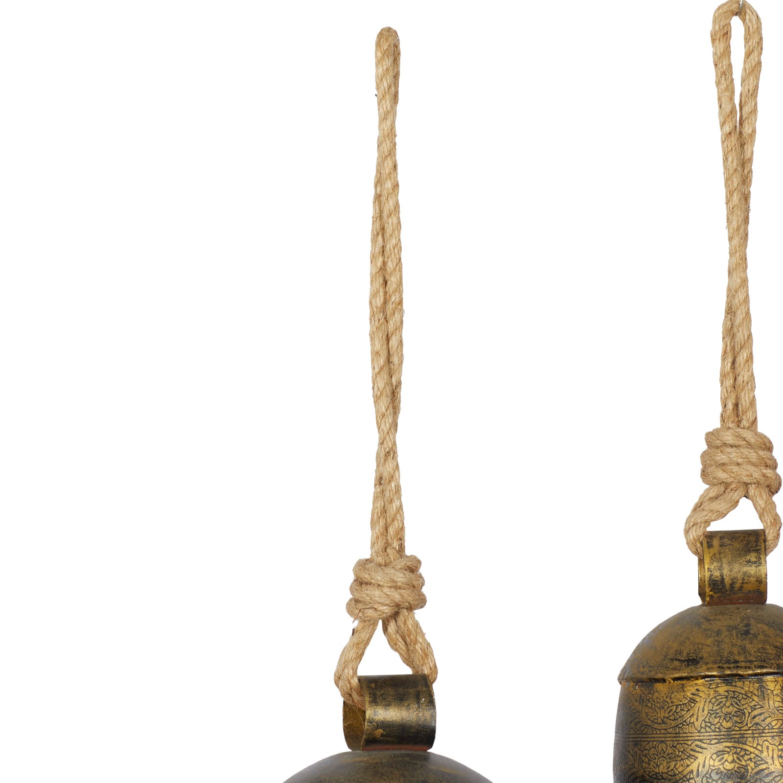 Gold Metal Rustic Windchime Set