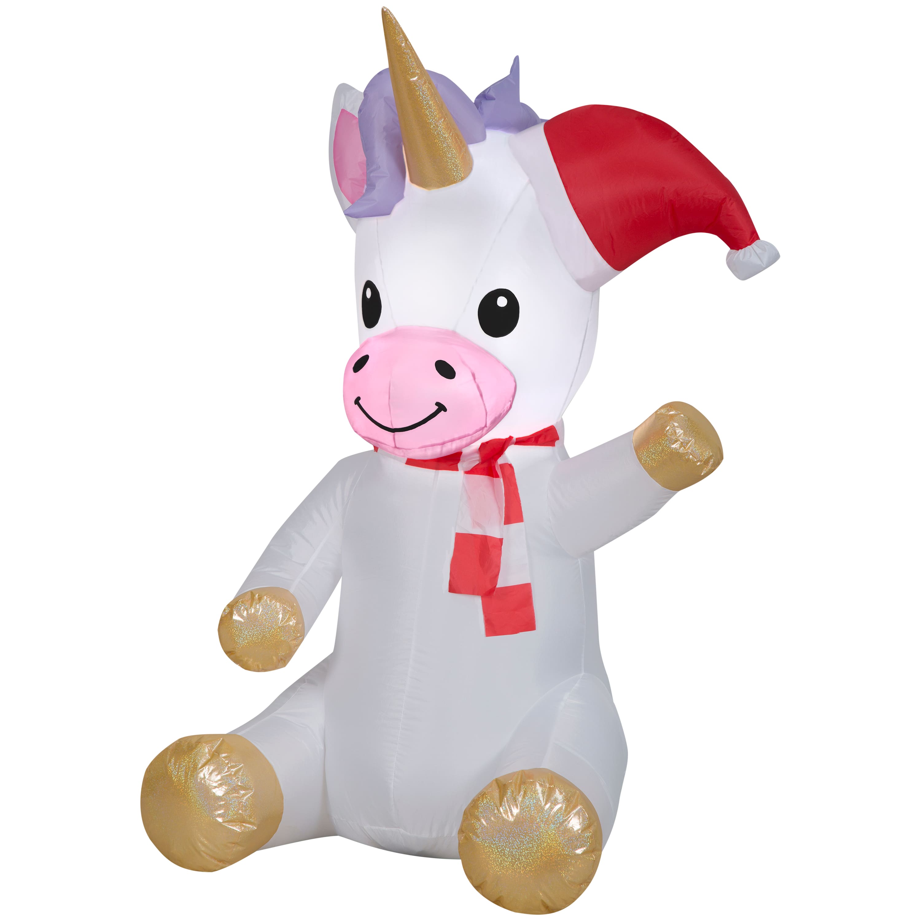 4.5ft. Airblown® Inflatable Christmas Sitting Unicorn