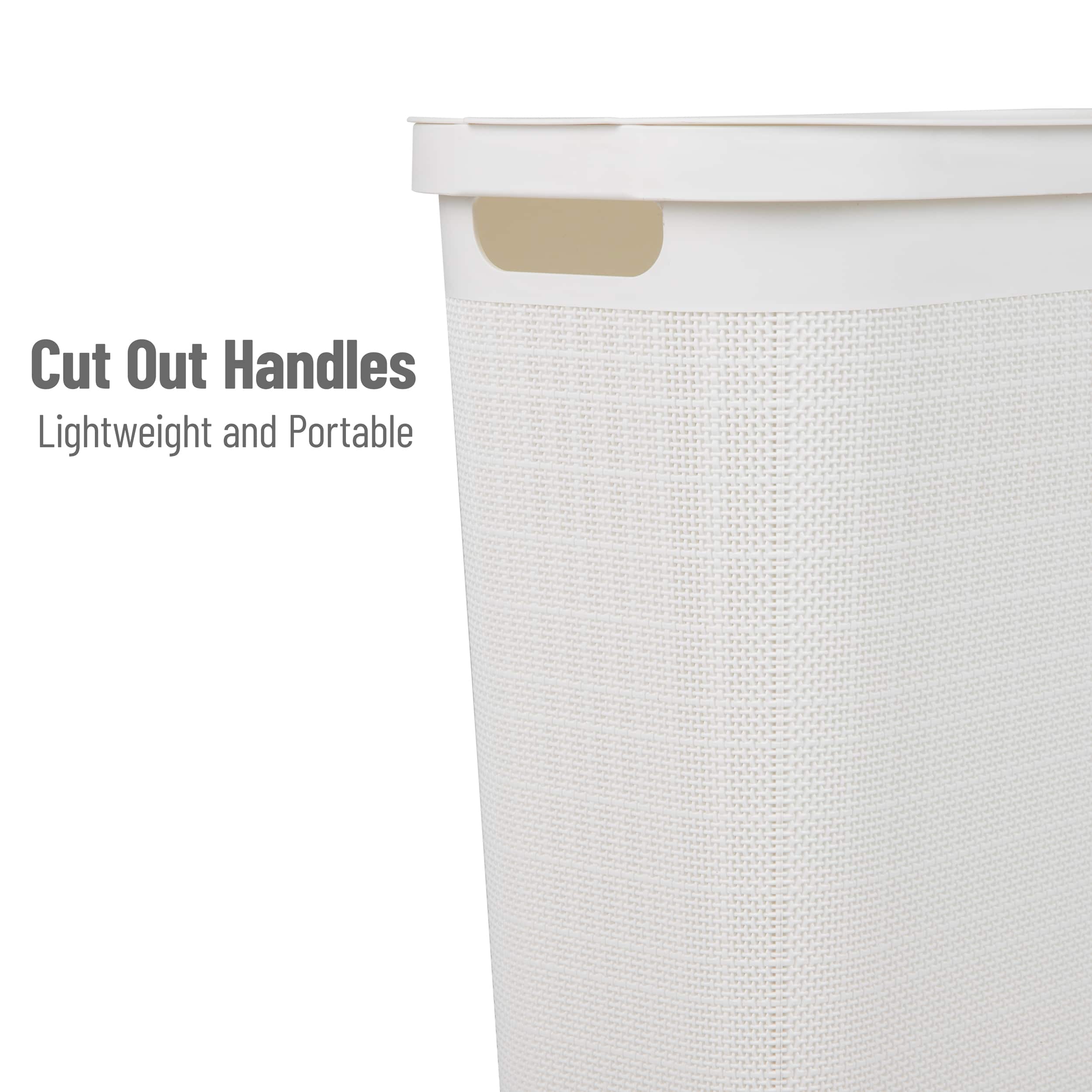 Mind Reader 23.5" Plastic Slim Laundry Hamper