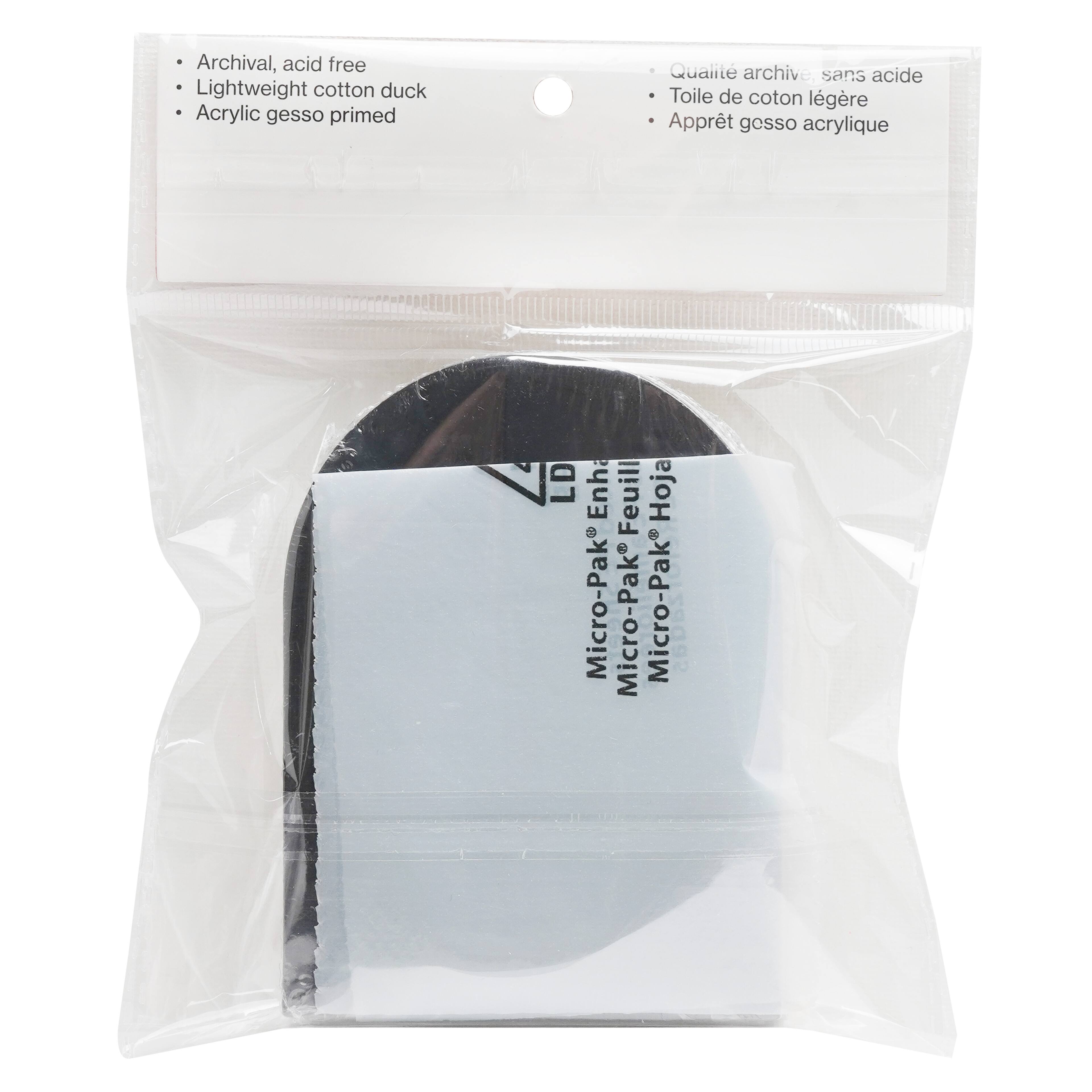 5 Pack 4&#x22; Shaped Magnetic Canvas Panels by Craft Smart&#x2122;