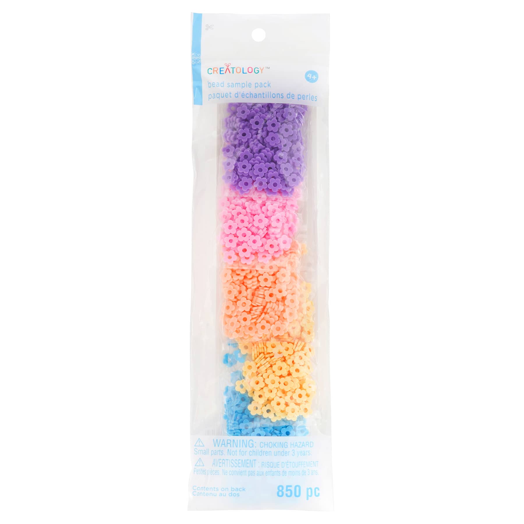 12 Packs: 850 ct. (10,200 total) Pastel Flower Clay Bead Sample Pack by Creatology™