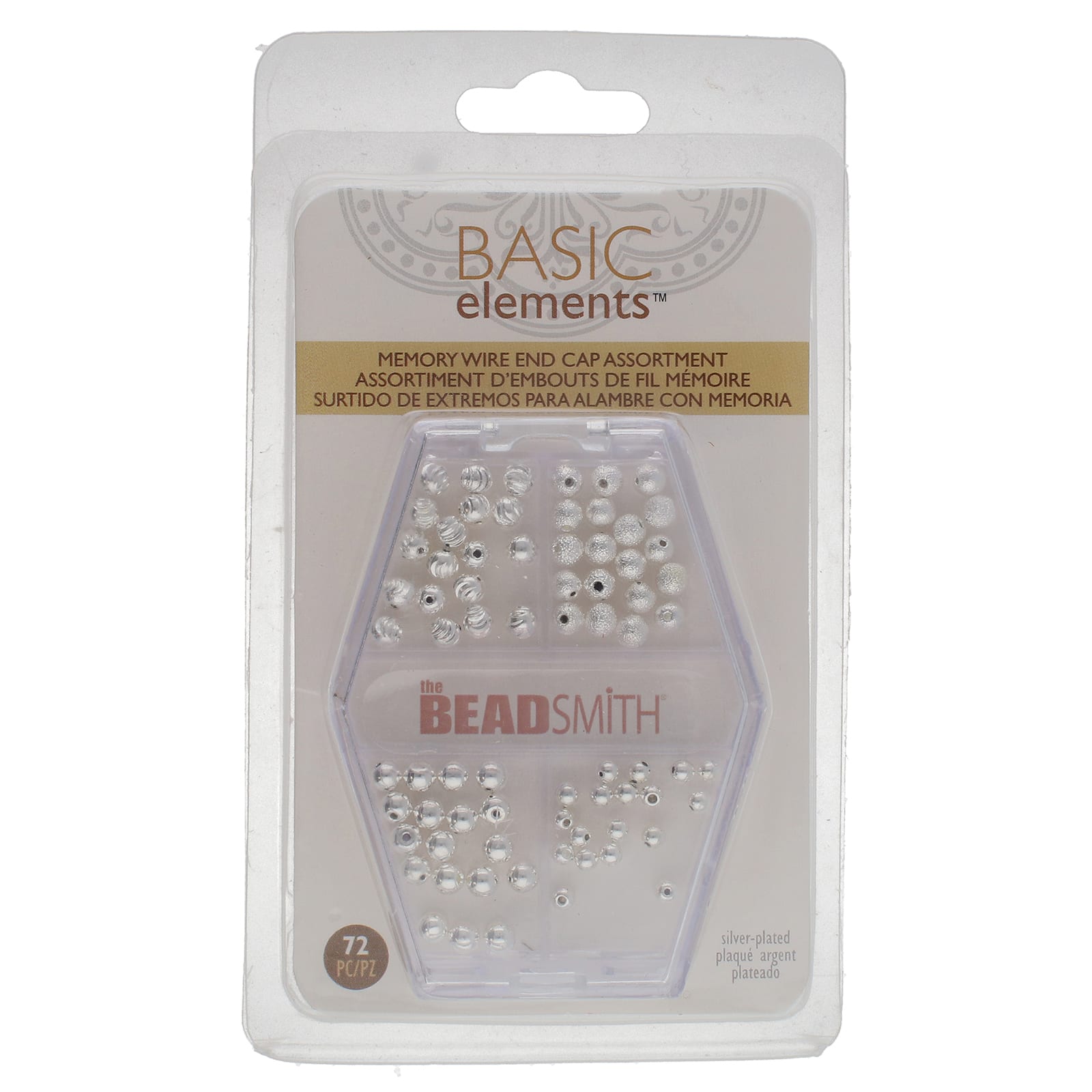The Beadsmith® 3-4mm Silver Plated Memory Wire End Caps